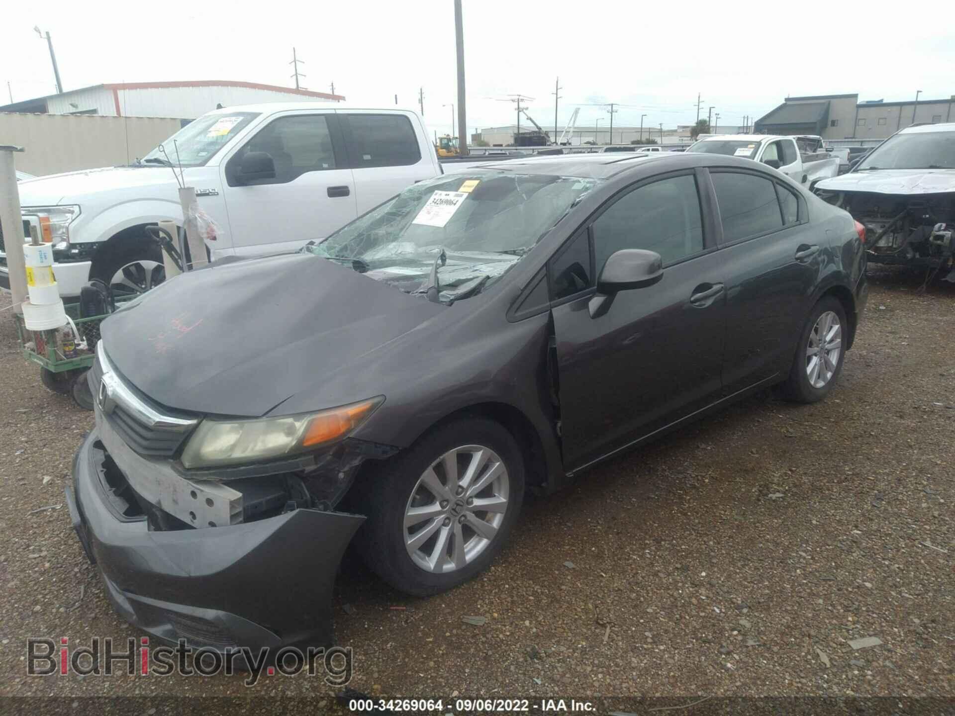 2012 HONDA CIVIC SDN - VIN: 2HGFB2F8XCH500410 - Фото 2