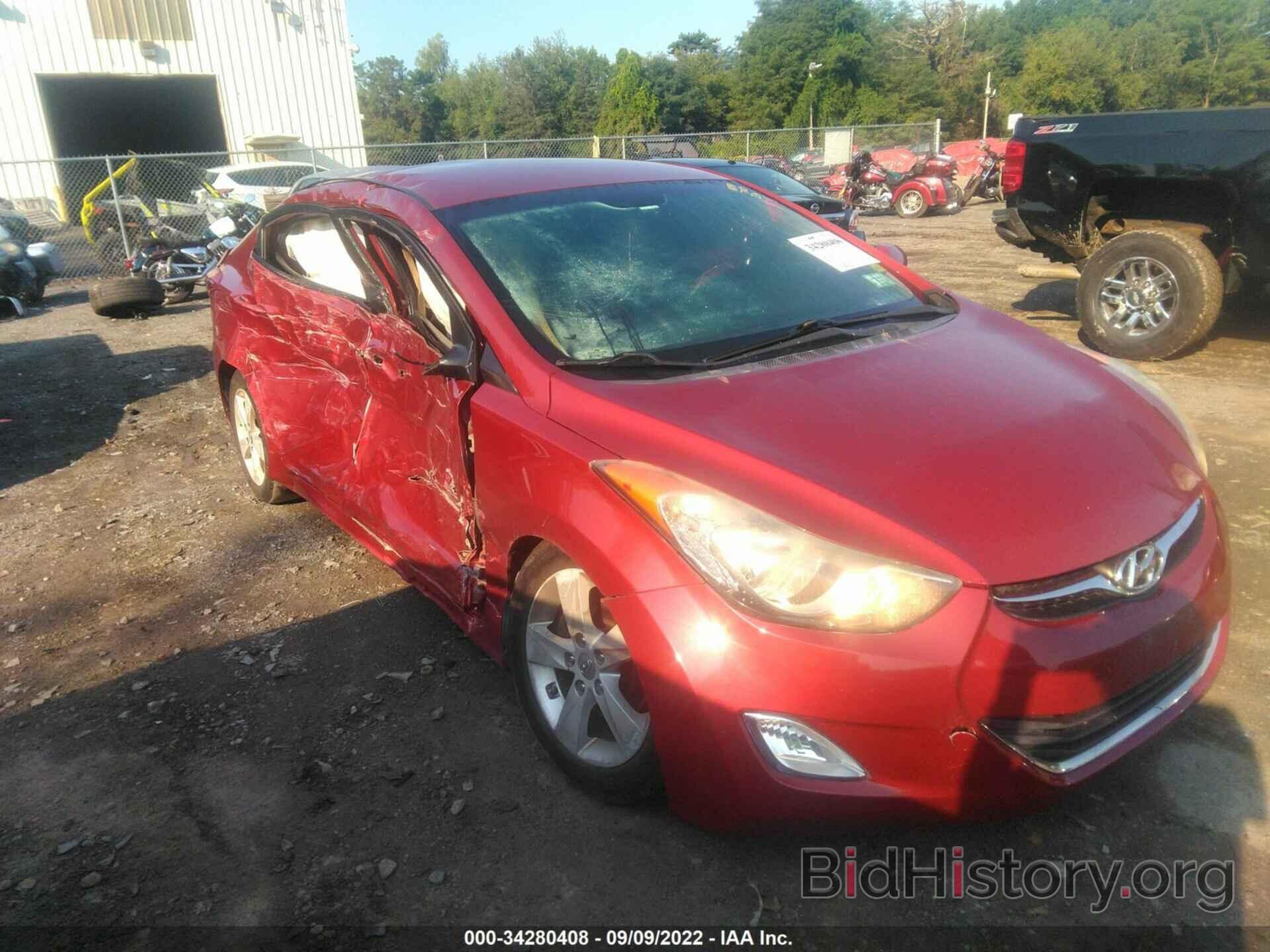 Photo KMHDH4AE8CU231281 - HYUNDAI ELANTRA 2012