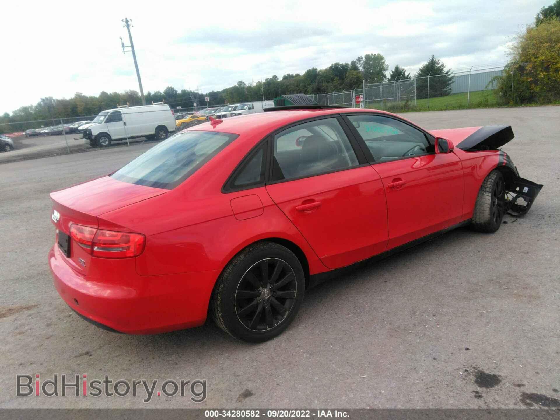 2013 AUDI A4 - VIN: WAUBFAFL8DN043053 - Photo 4