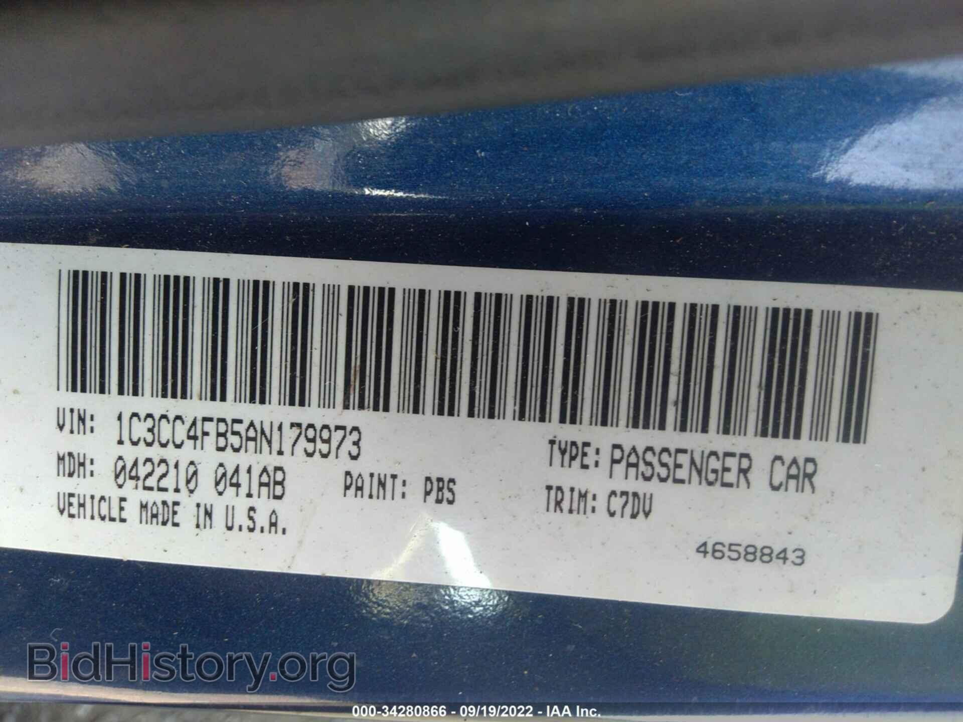2010 CHRYSLER SEBRING - VIN: 1C3CC4FB5AN179973 - Фото 9