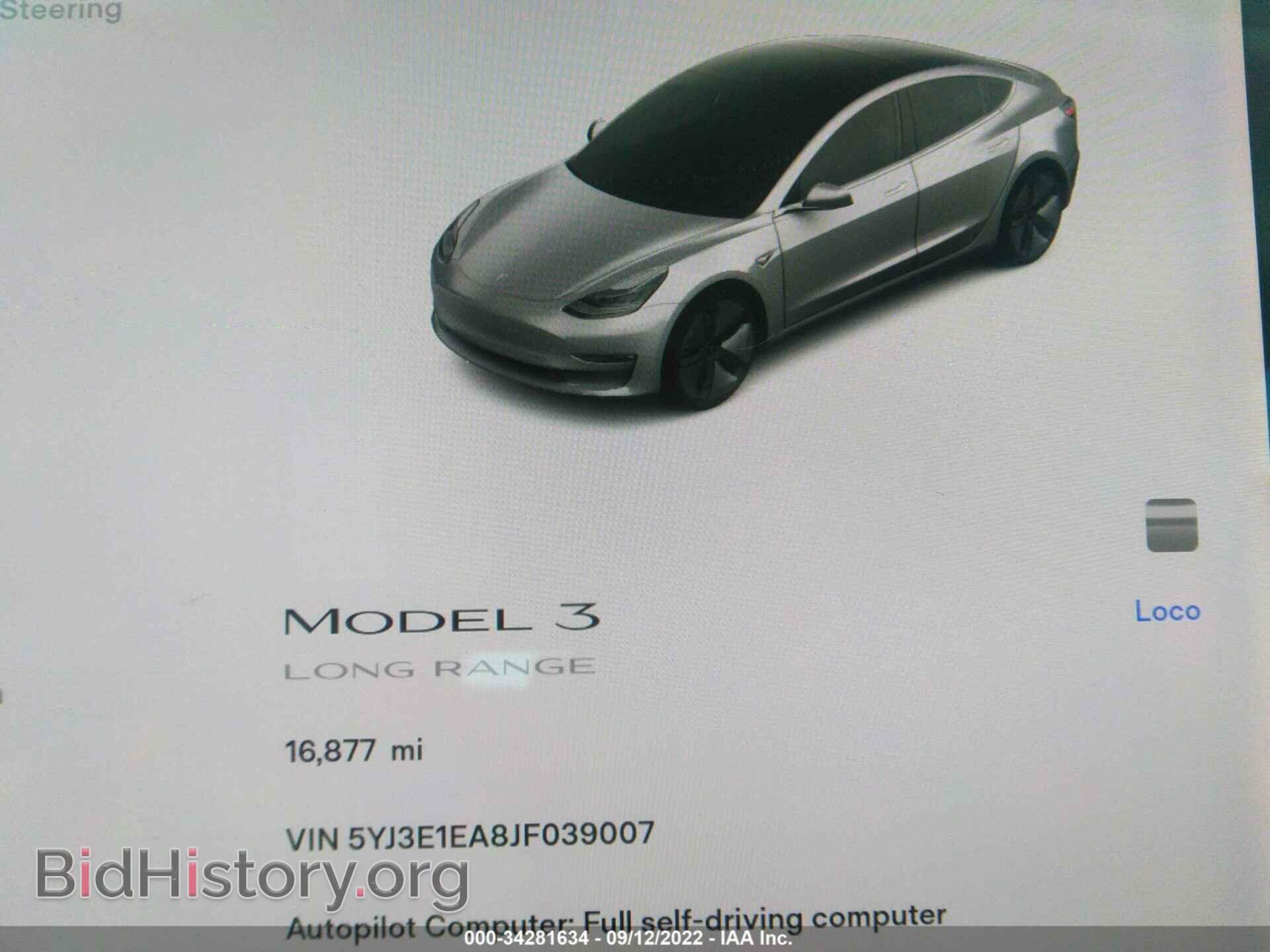 2018 TESLA MODEL 3 - VIN: 5YJ3E1EA8JF039007 - Фото 7