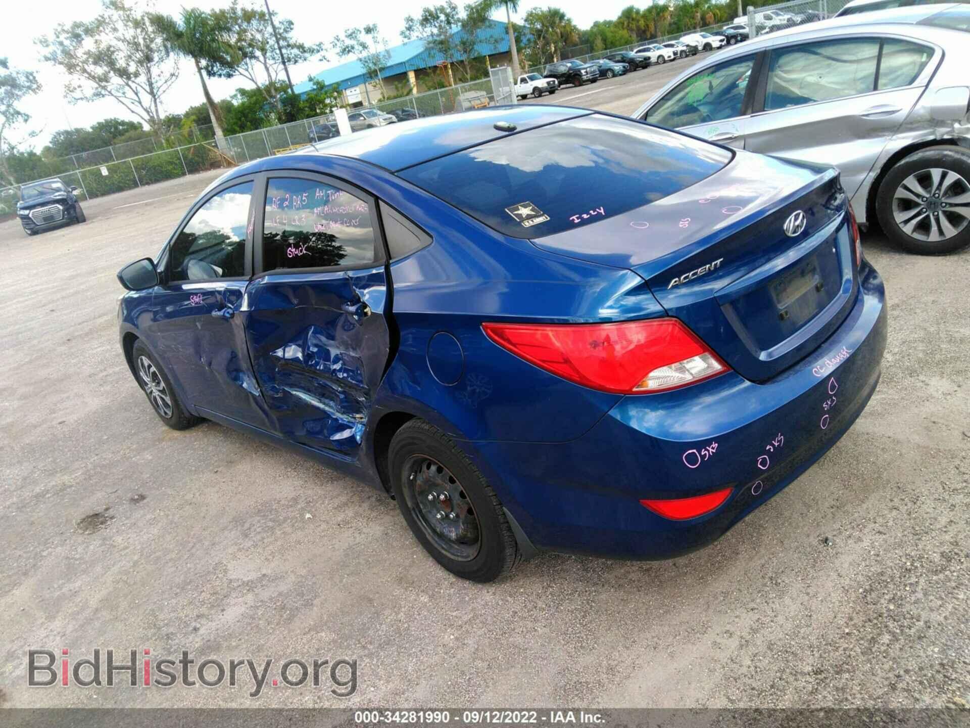2016 HYUNDAI ACCENT - VIN: KMHCT4AE4GU972897 - Фото 3
