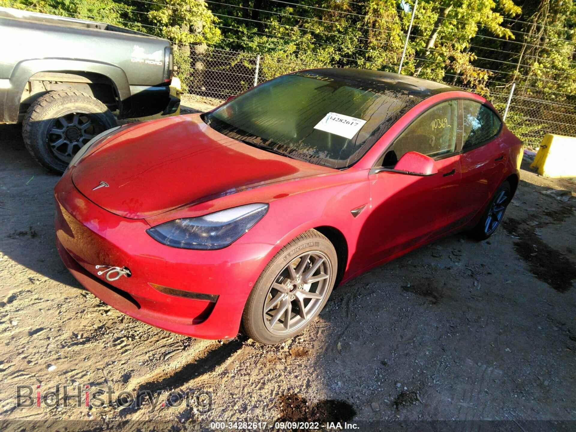 2022 TESLA MODEL 3 - VIN: 5YJ3E1EB7NF160481 - Фото 2