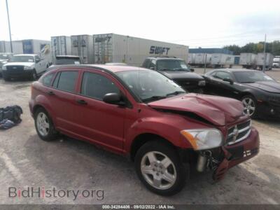 2008 Dodge CALIBER SXT, красный — VIN 1B3HB48B88D784654, IAAI