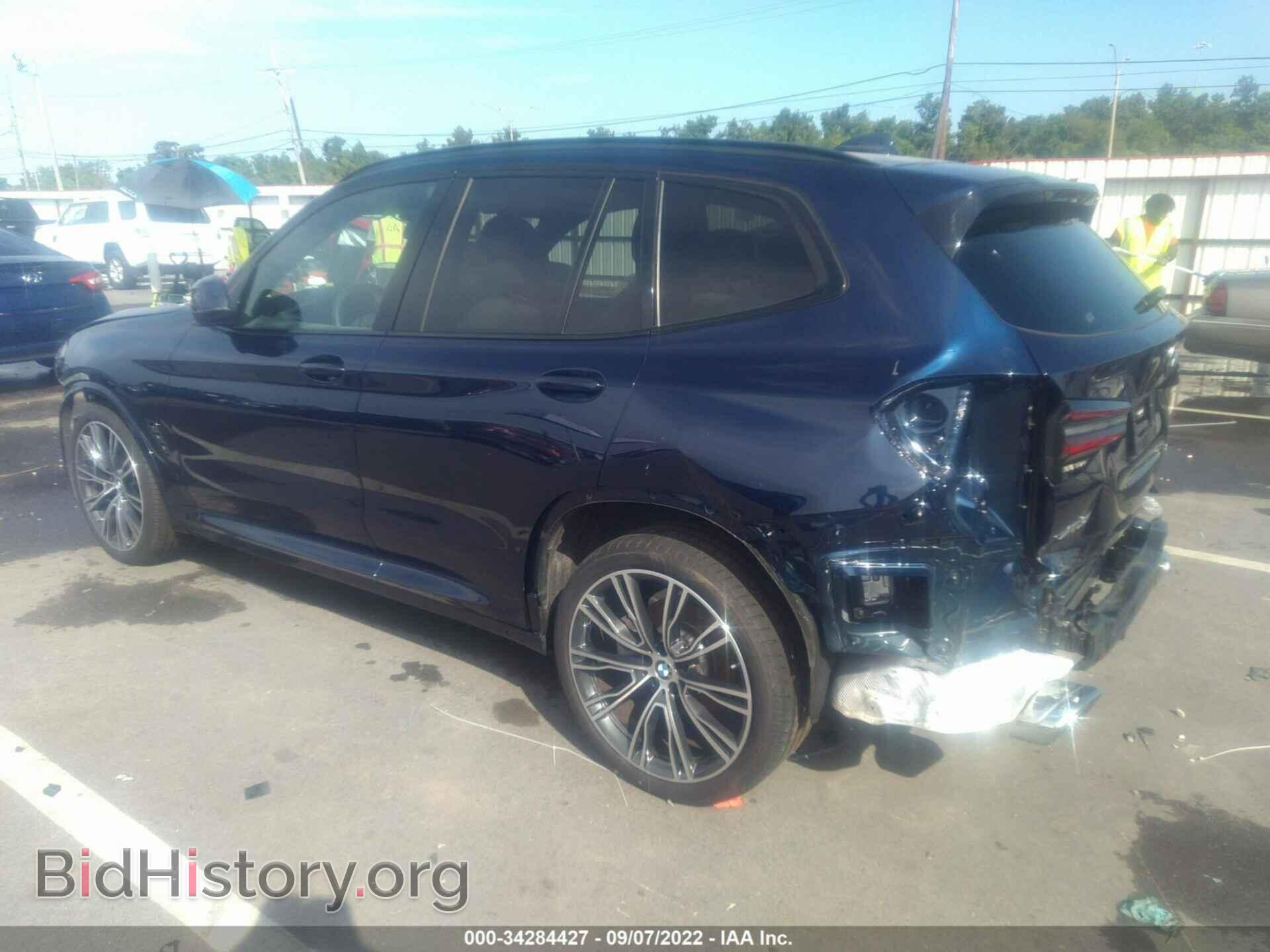 2022 BMW X3 - VIN: 5UX43DP09N9K68942 - Фото 3