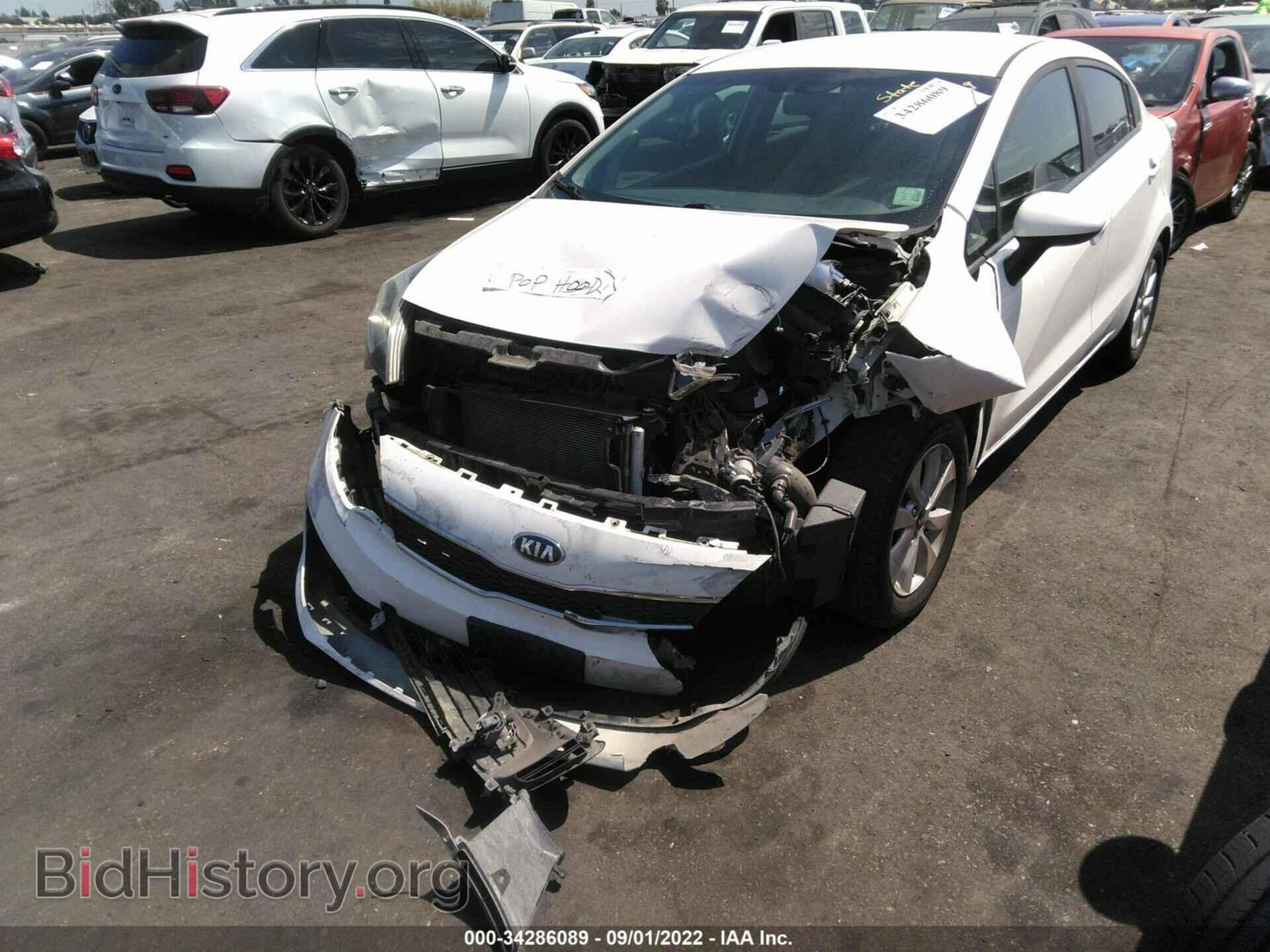 2016 KIA RIO - VIN: KNADN4A35G6676466 - Фото 2