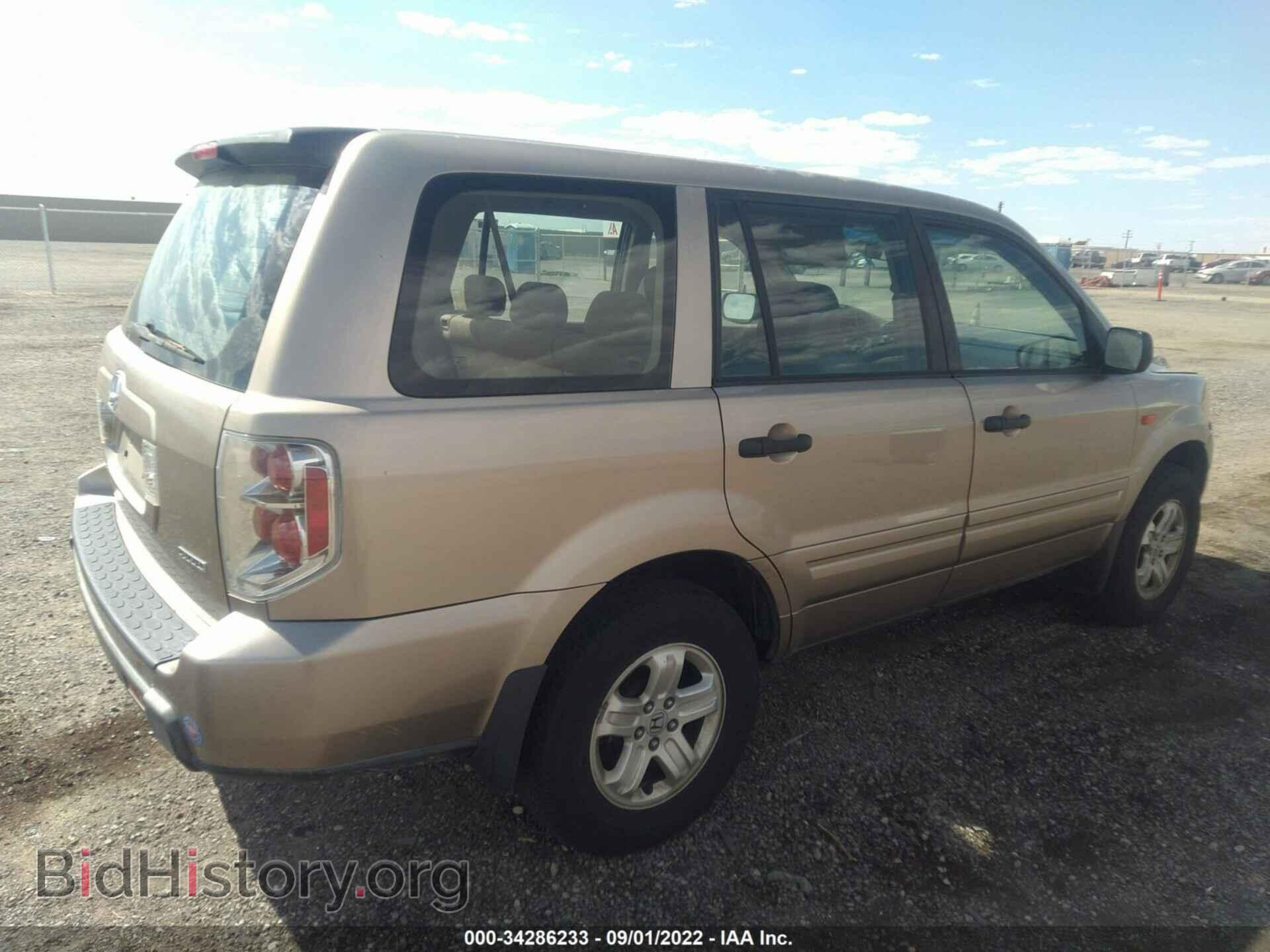 2006 HONDA PILOT - VIN: 2HKYF18156H510067 - Фото 4