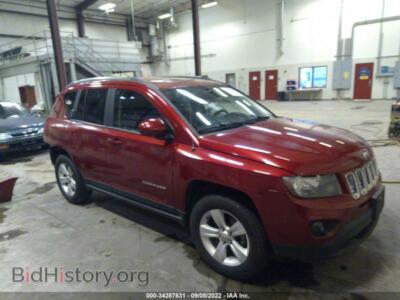 2014 Jeep COMPASS Latitude, красный — VIN 1C4NJCEB2ED708085, IAAI
