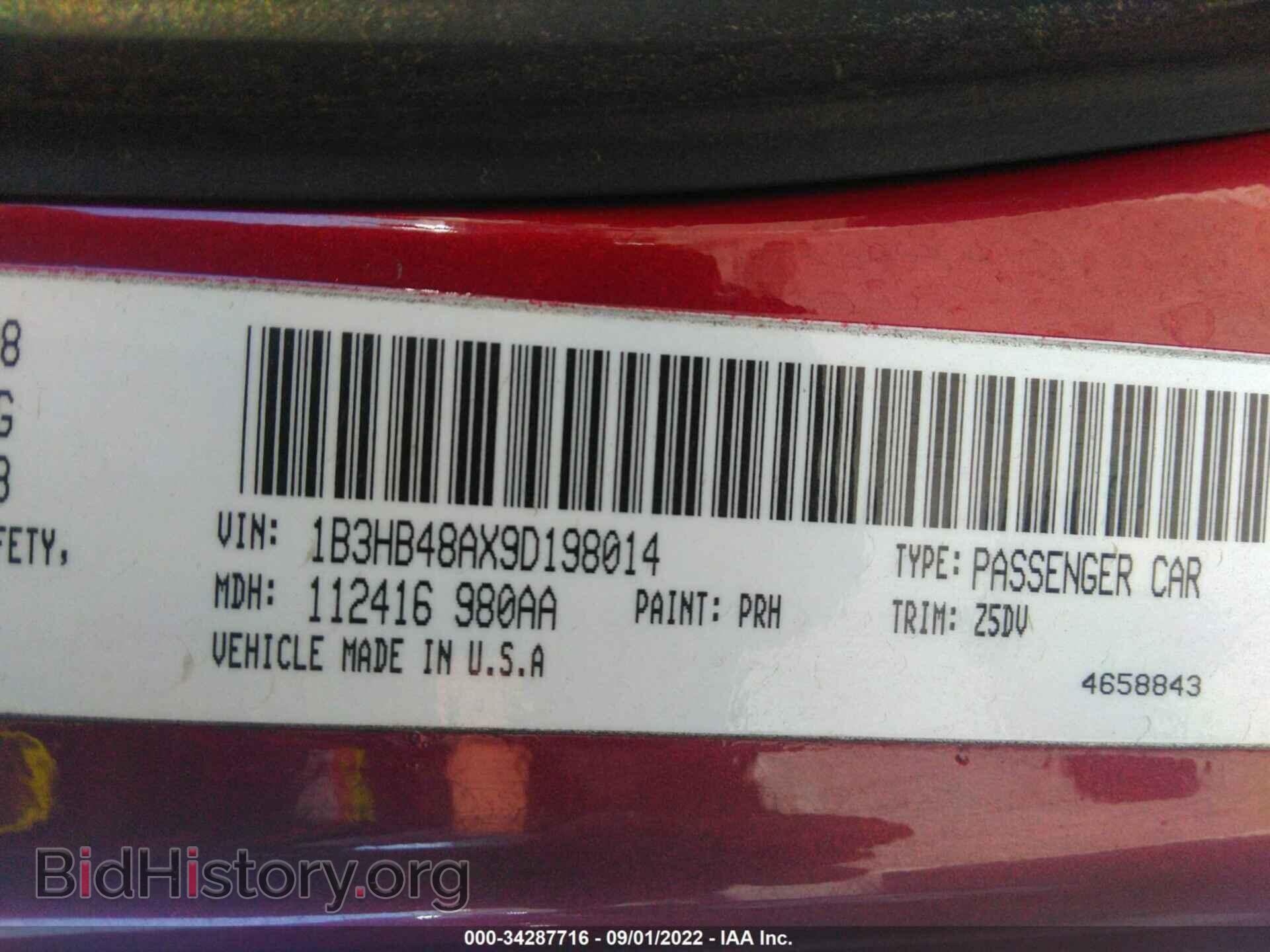 2009 DODGE CALIBER - VIN: 1B3HB48AX9D198014 - Photo 9