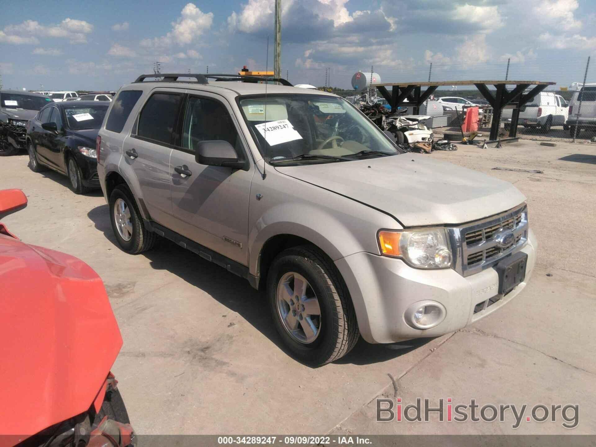 Photo 1FMCU03188KB78188 - FORD ESCAPE 2008