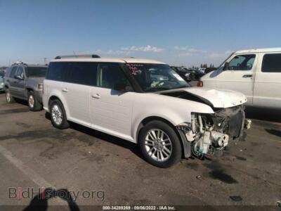 2014 Ford FLEX SEL, белый — VIN 2FMGK5C83EBD04903, IAAI