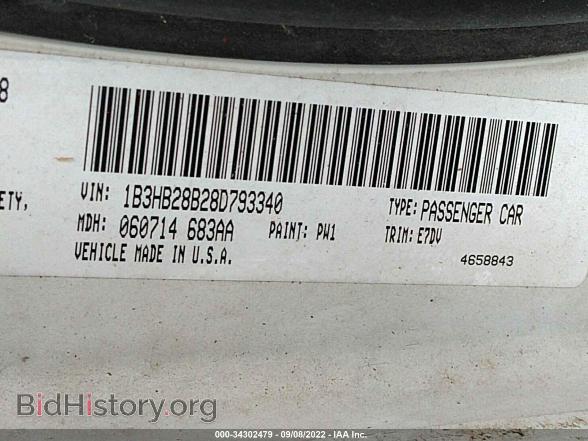 2008 DODGE CALIBER - VIN: 1B3HB28B28D793340 - Фото 9