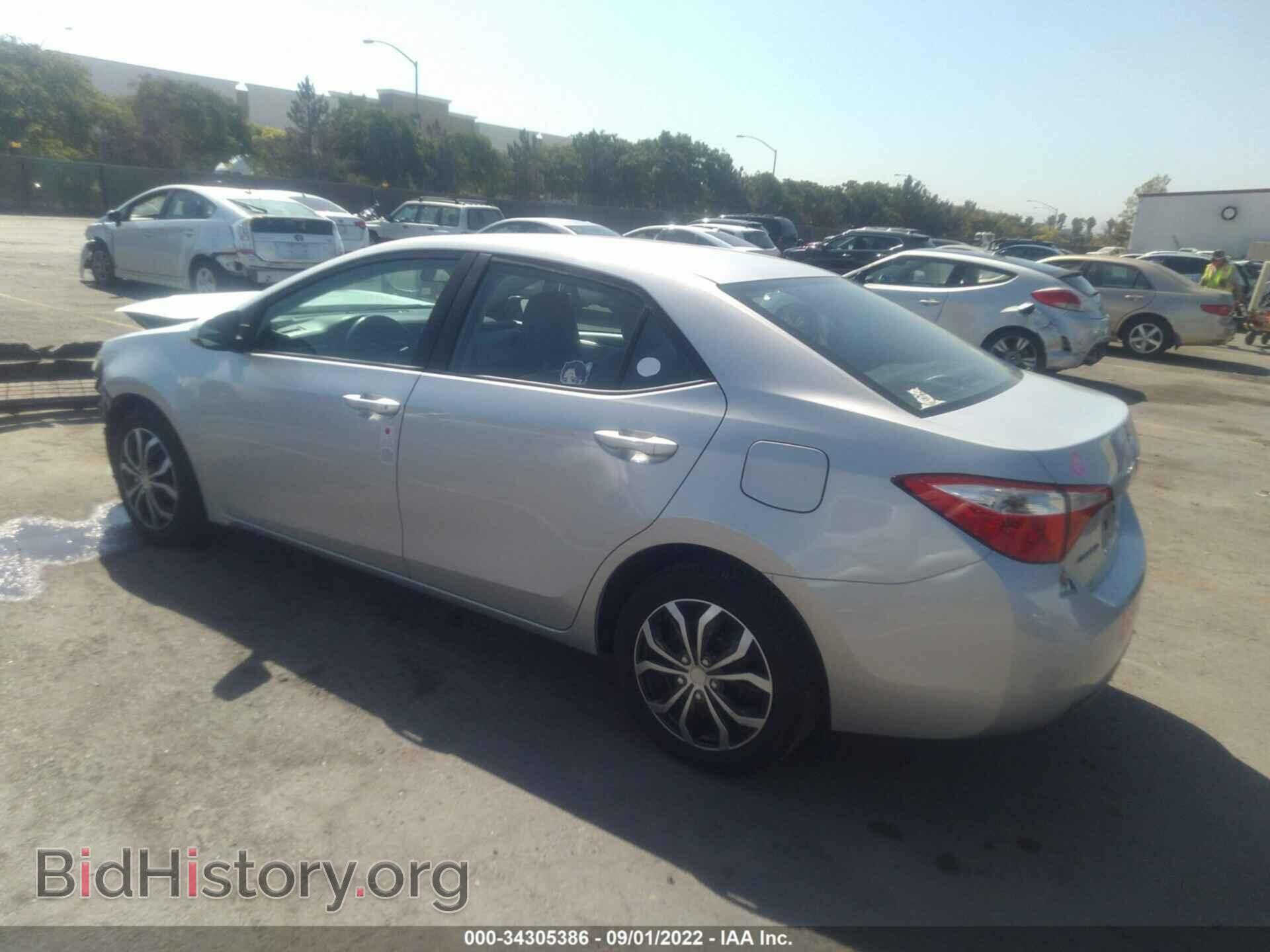2014 TOYOTA COROLLA - VIN: 5YFBURHE0EP125675 - Фото 3