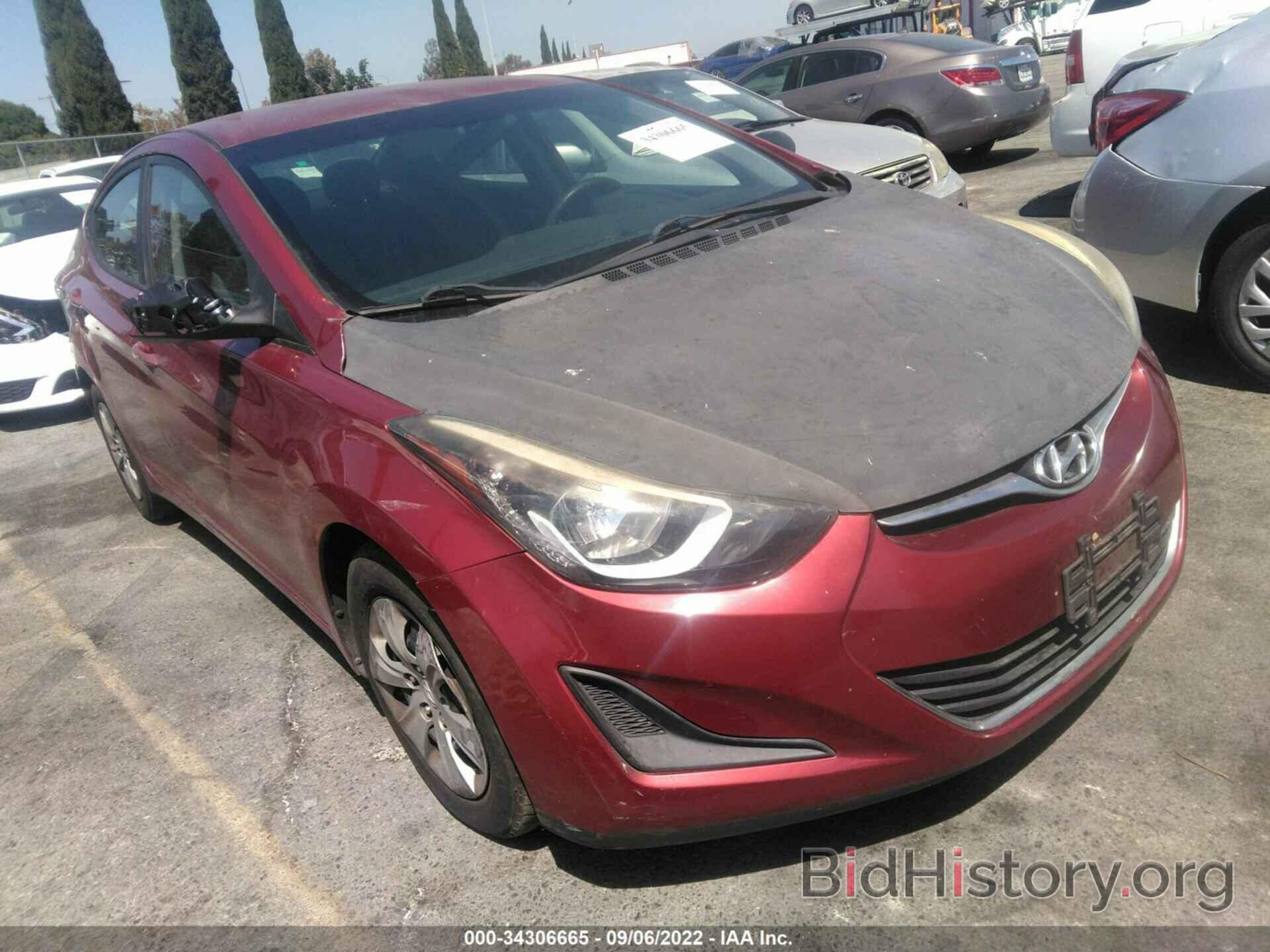 Фотография 5NPDH4AE5GH677425 - HYUNDAI ELANTRA 2016