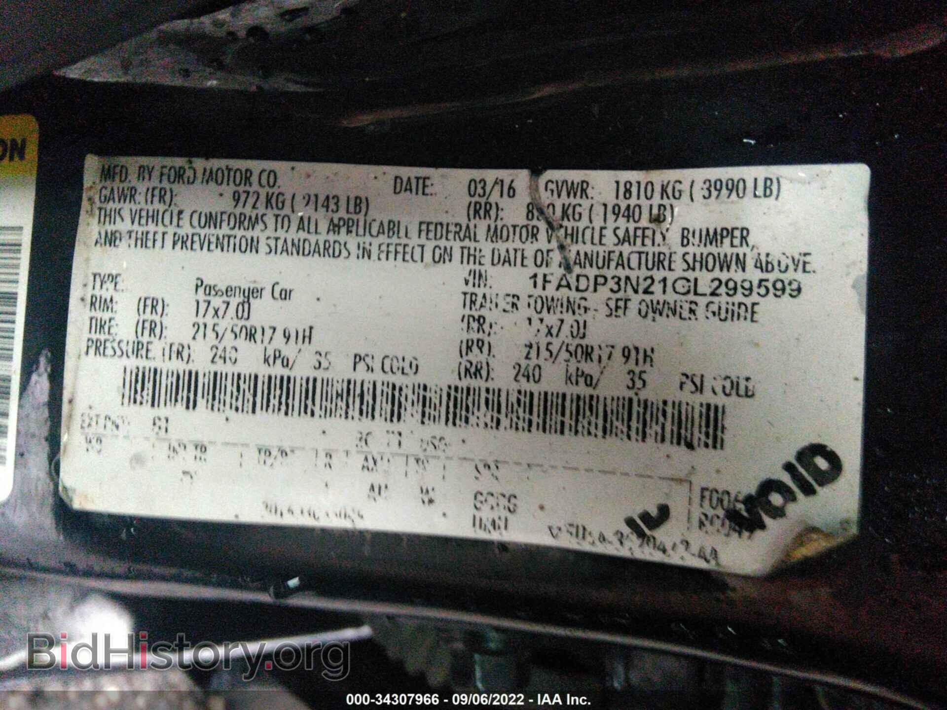 2016 FORD FOCUS - VIN: 1FADP3N21GL299599 - Photo 9