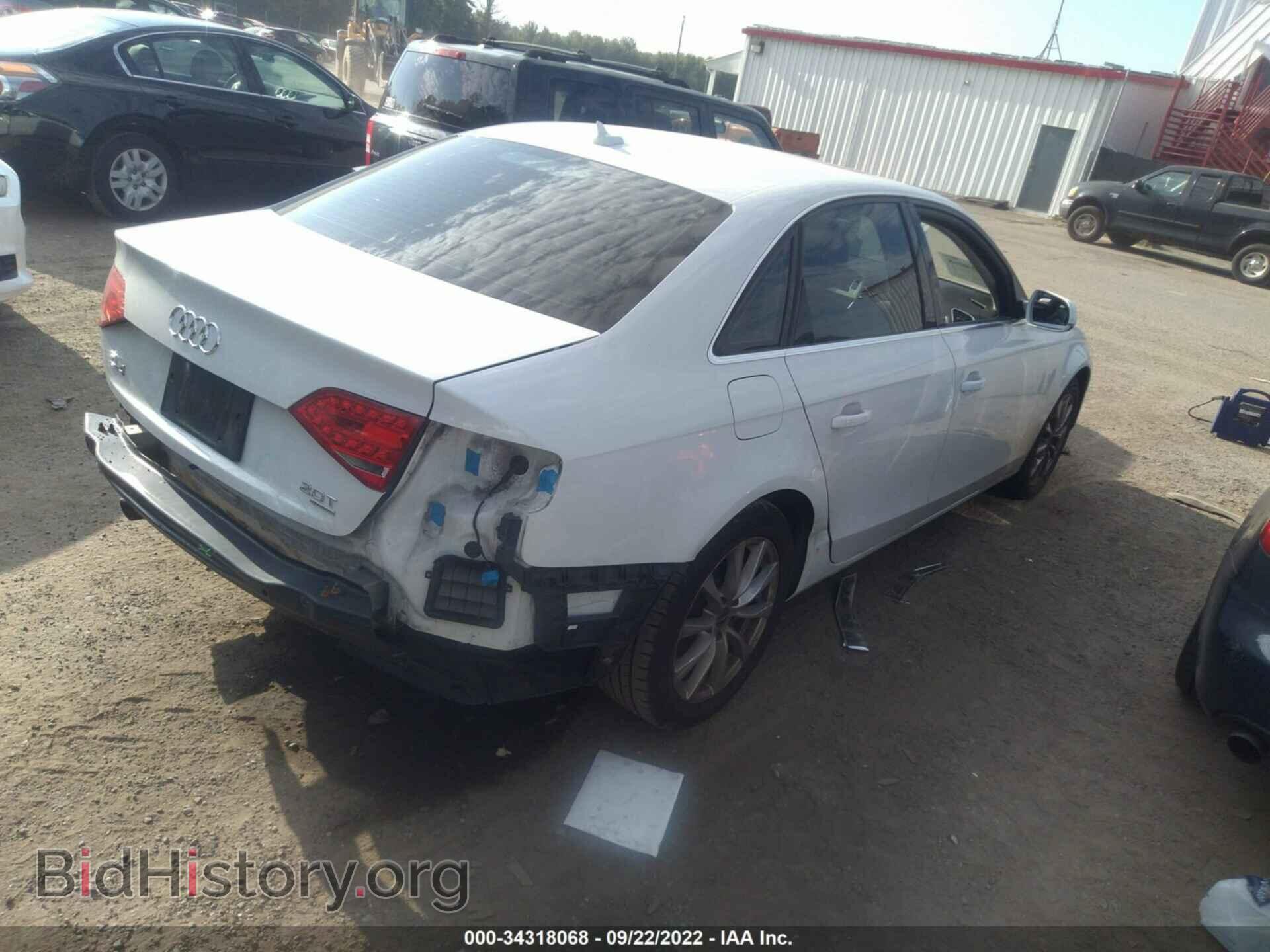 2012 AUDI A4 - VIN: WAUBFAFL3CA107215 - Фото 4