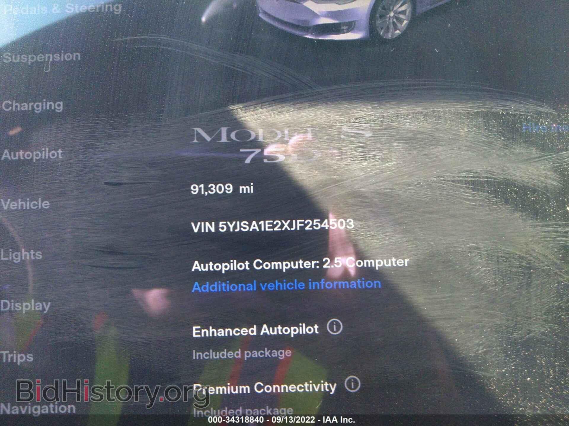 2018 TESLA MODEL S - VIN: 5YJSA1E2XJF254503 - Photo 7