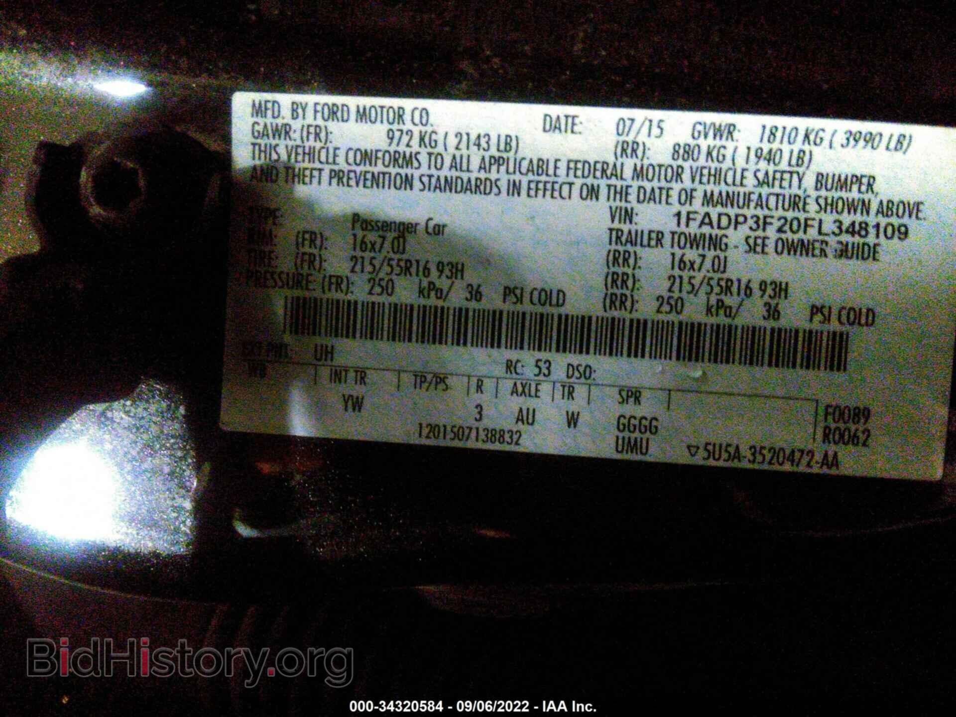 2015 FORD FOCUS - VIN: 1FADP3F20FL348109 - Photo 9