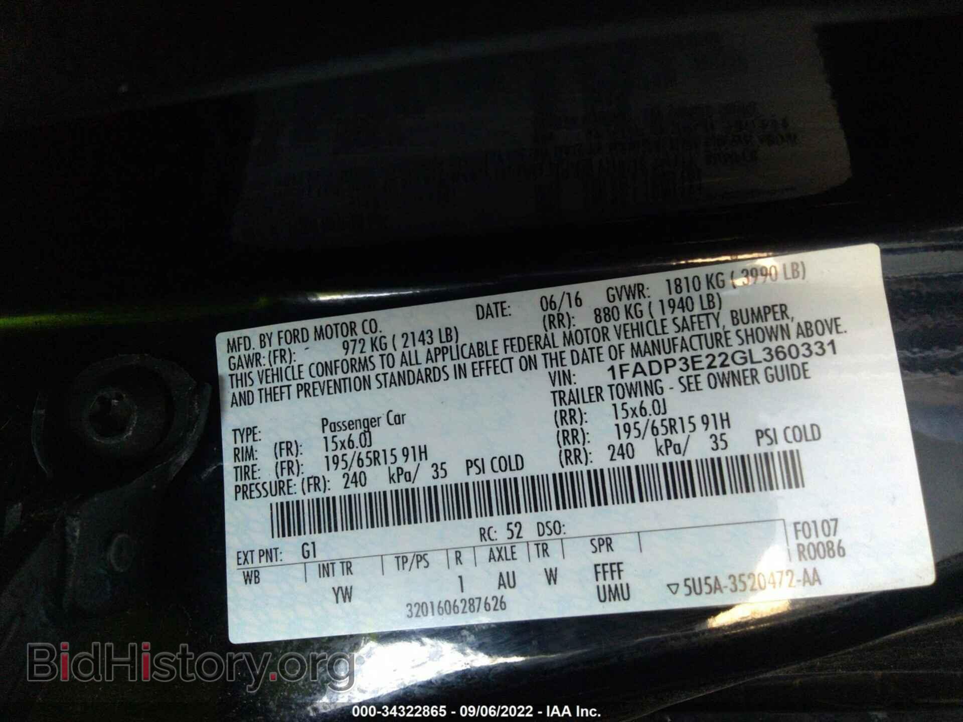2016 FORD FOCUS - VIN: 1FADP3E22GL360331 - Photo 9