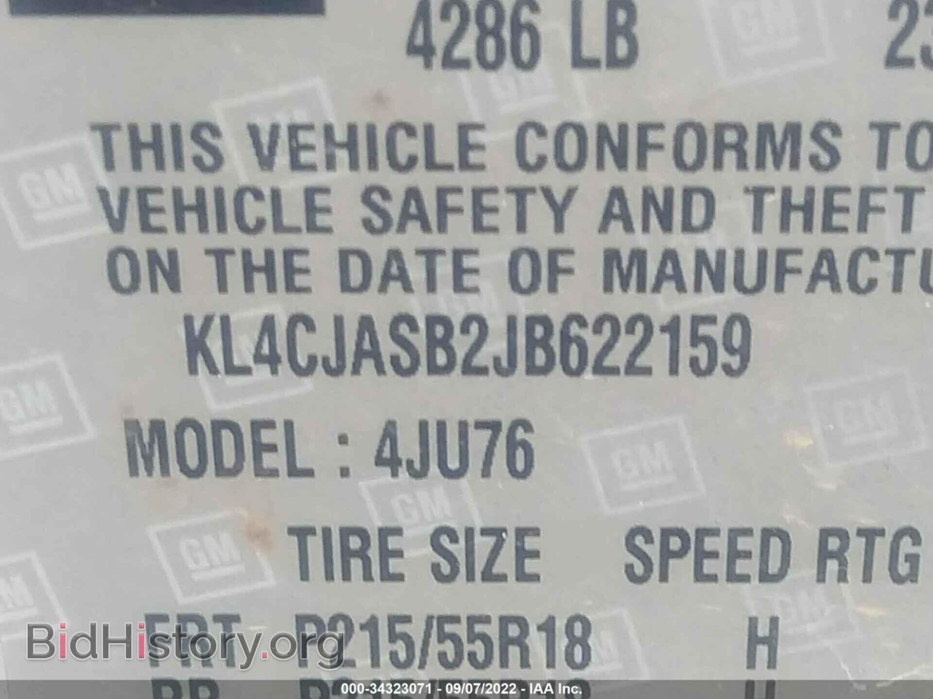 2018 BUICK ENCORE - VIN: KL4CJASB2JB622159 - Photo 9