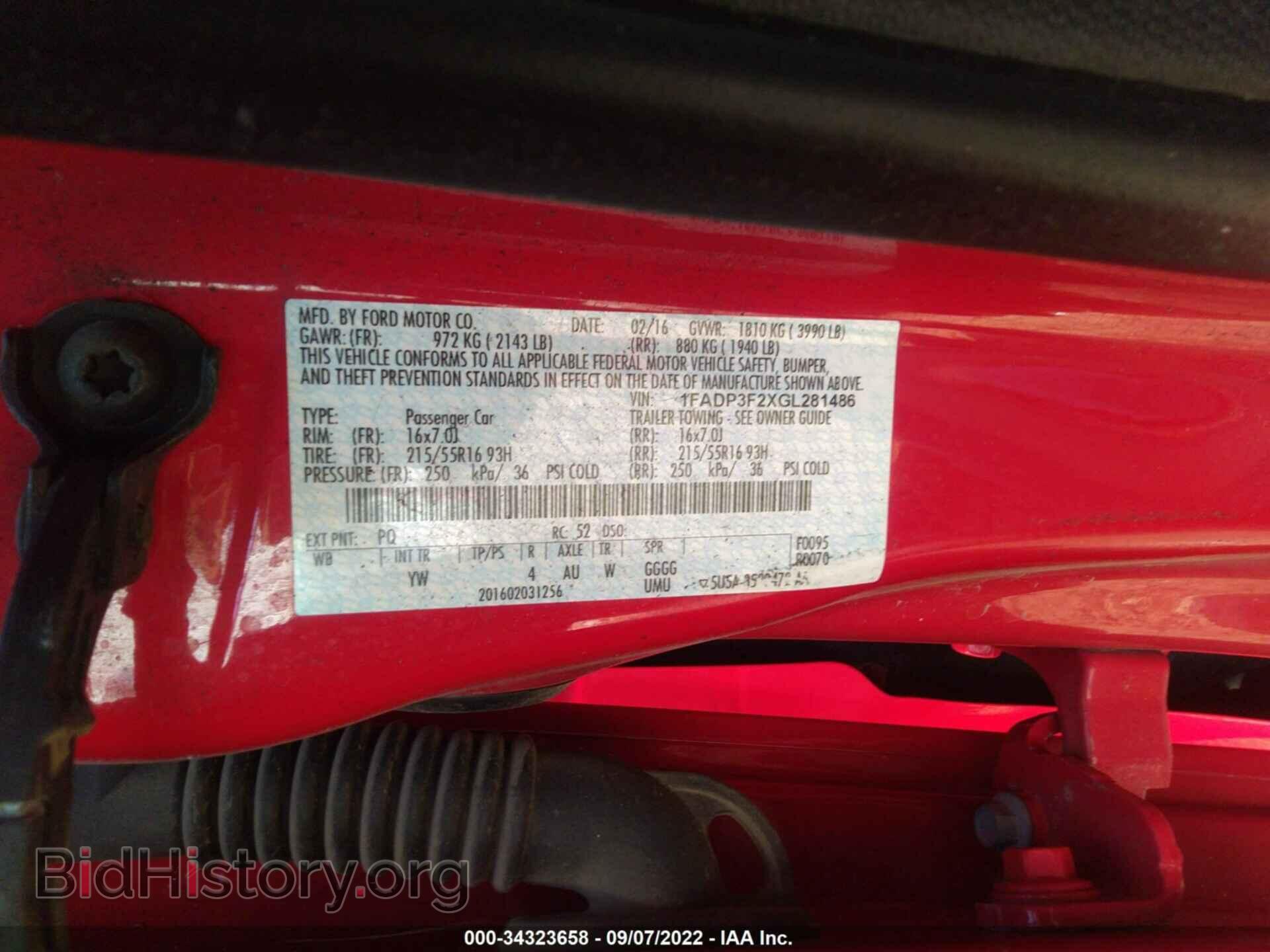 2016 FORD FOCUS - VIN: 1FADP3F2XGL281486 - Фото 9