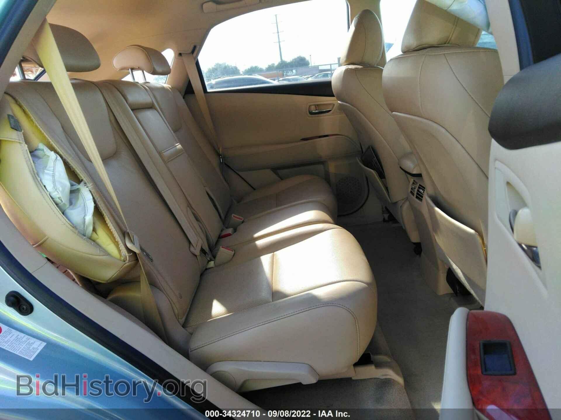 2010 LEXUS RX 350 - VIN: 2T2BK1BA2AC017822 - Фото 8