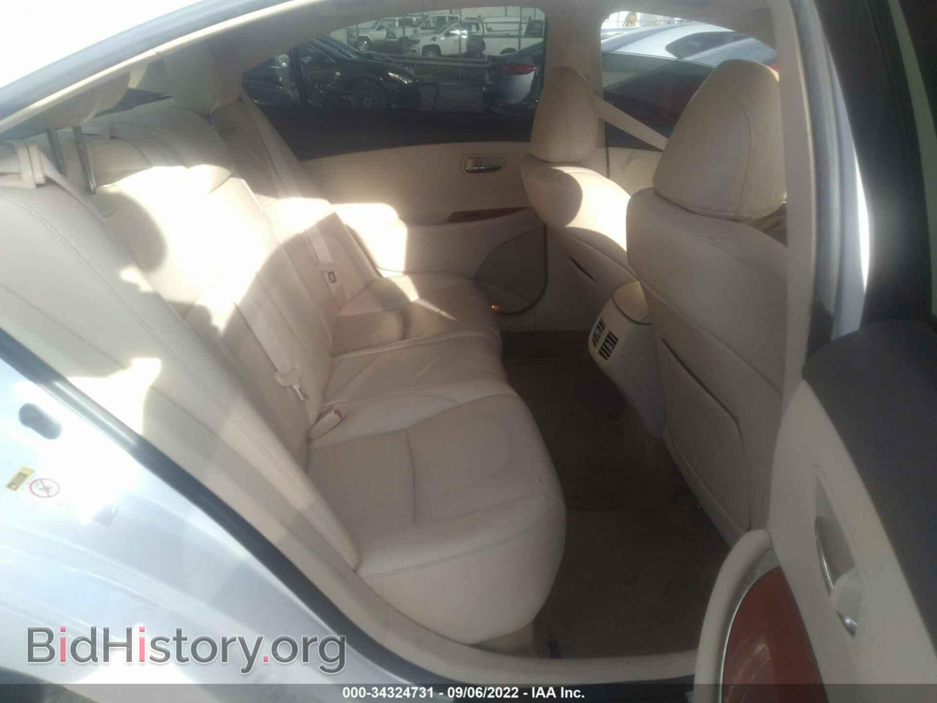 2012 LEXUS ES 350 - VIN: JTHBK1EG2C2504829 - Photo 8