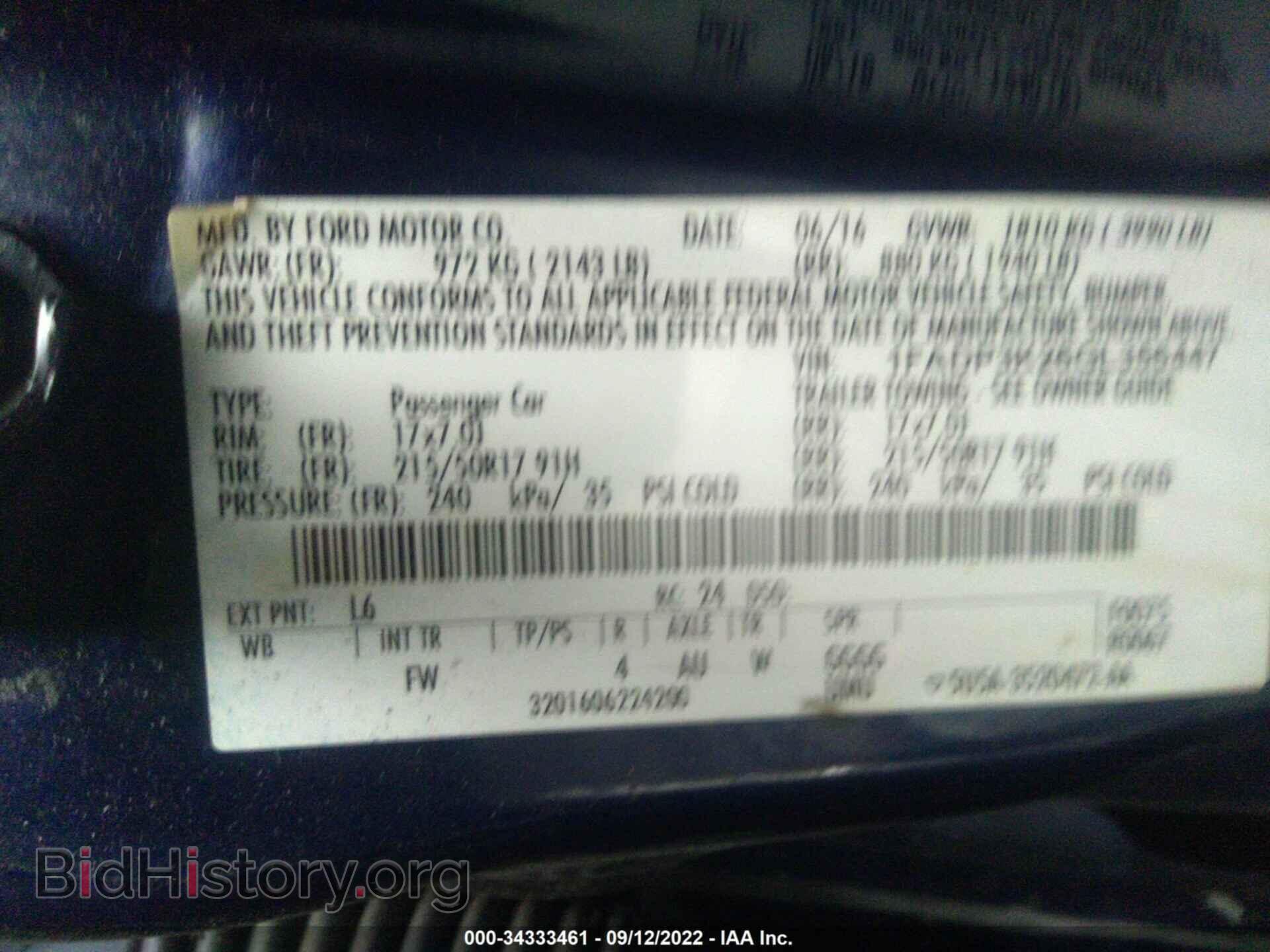 2016 FORD FOCUS - VIN: 1FADP3K26GL356447 - Photo 9