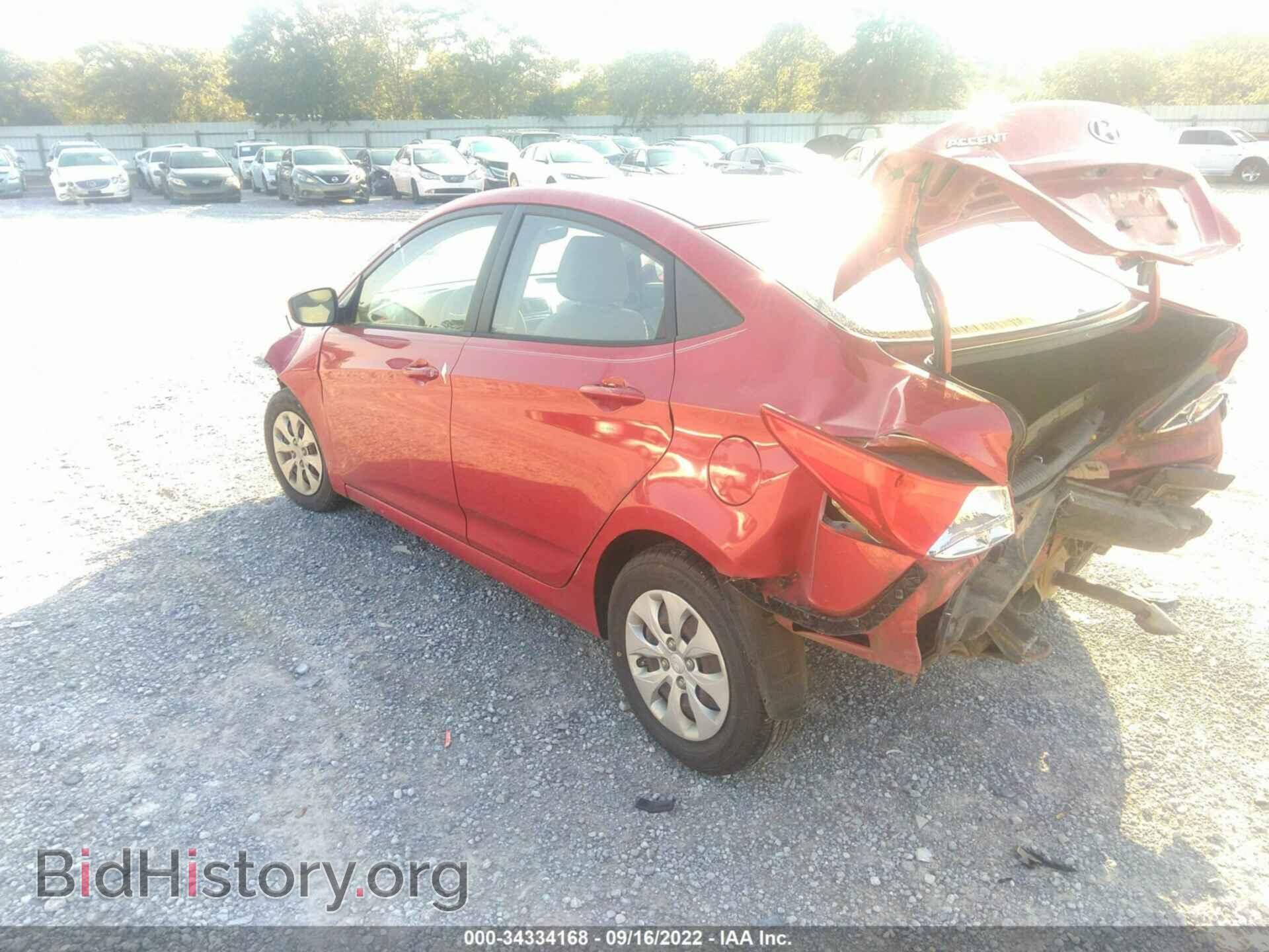 2016 HYUNDAI ACCENT - VIN: KMHCT4AEXGU003668 - Фото 3