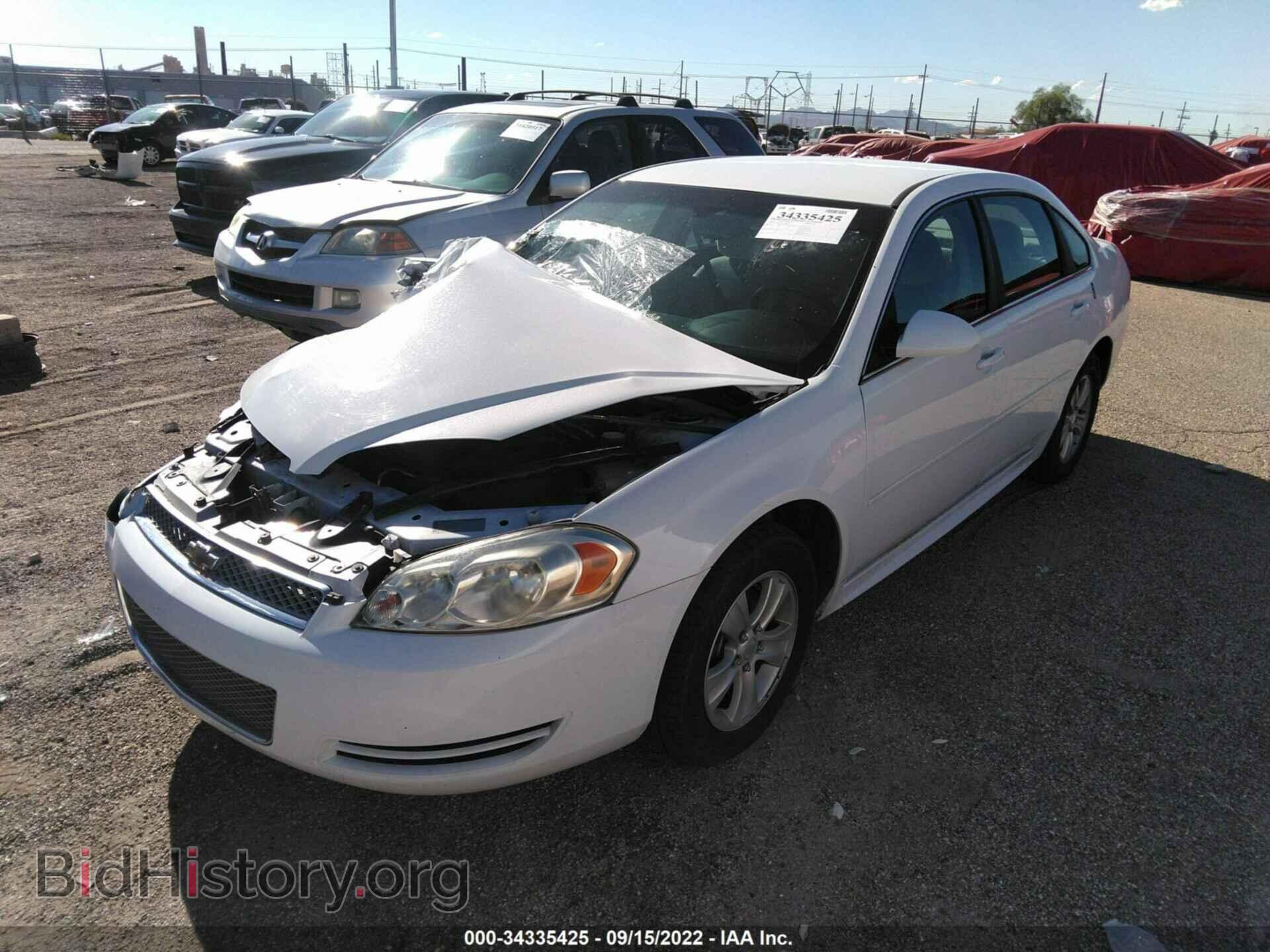 2012 CHEVROLET IMPALA - VIN: 2G1WF5E36C1146624 - Фото 2