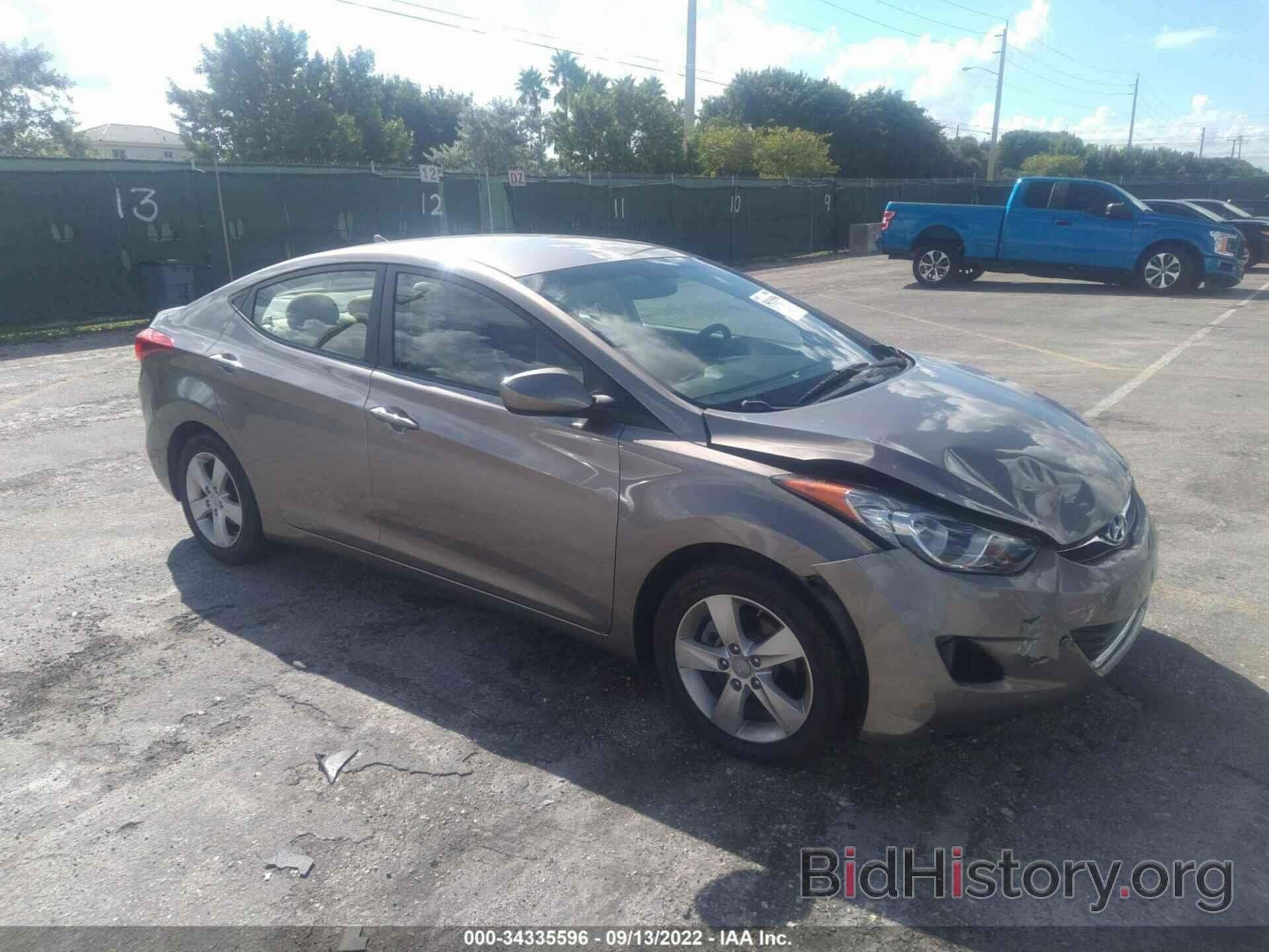 Photo 5NPDH4AE9CH101539 - HYUNDAI ELANTRA 2012