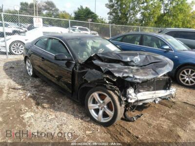 2014 Audi A5 Premium, черный — VIN WAUCFAFR7EA023023, IAAI