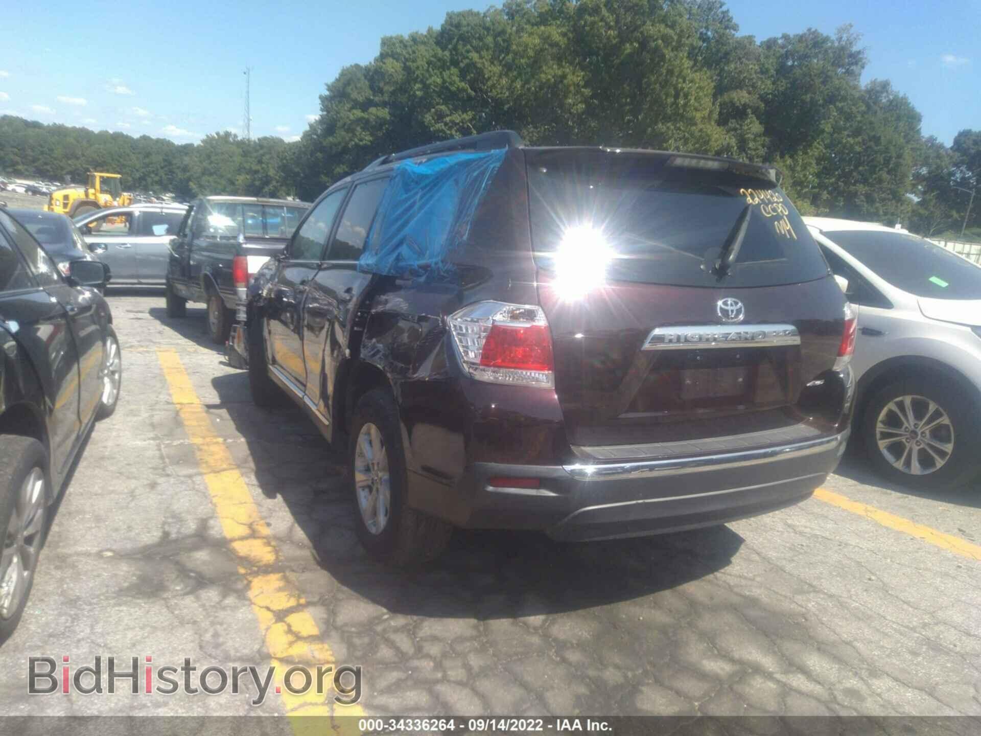 2012 TOYOTA HIGHLANDER - VIN: 5TDBK3EH2CS166203 - Фото 3