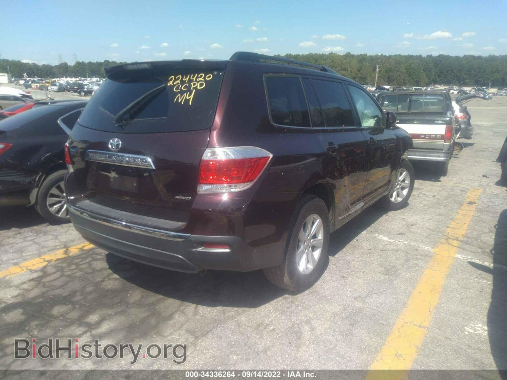 2012 TOYOTA HIGHLANDER - VIN: 5TDBK3EH2CS166203 - Фото 4