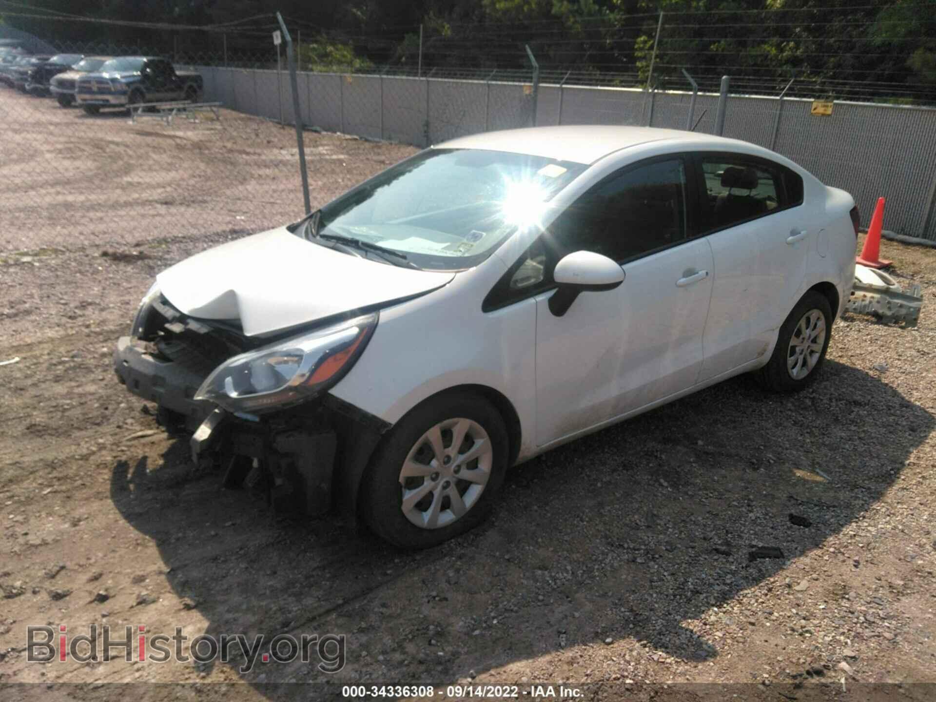 2014 KIA RIO - VIN: KNADM4A35E6338713 - Фото 2