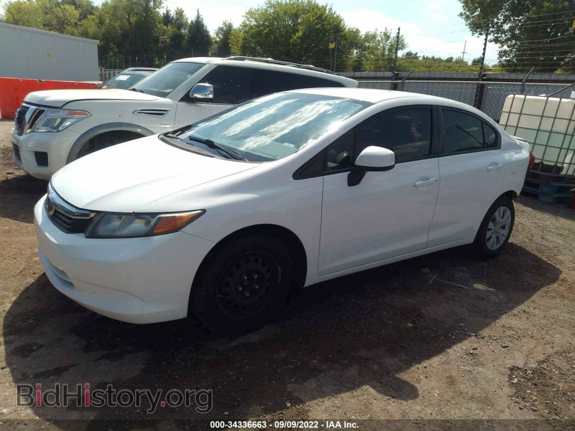 2012 HONDA CIVIC SDN - VIN: 2HGFB2F54CH325951 - Фото 2