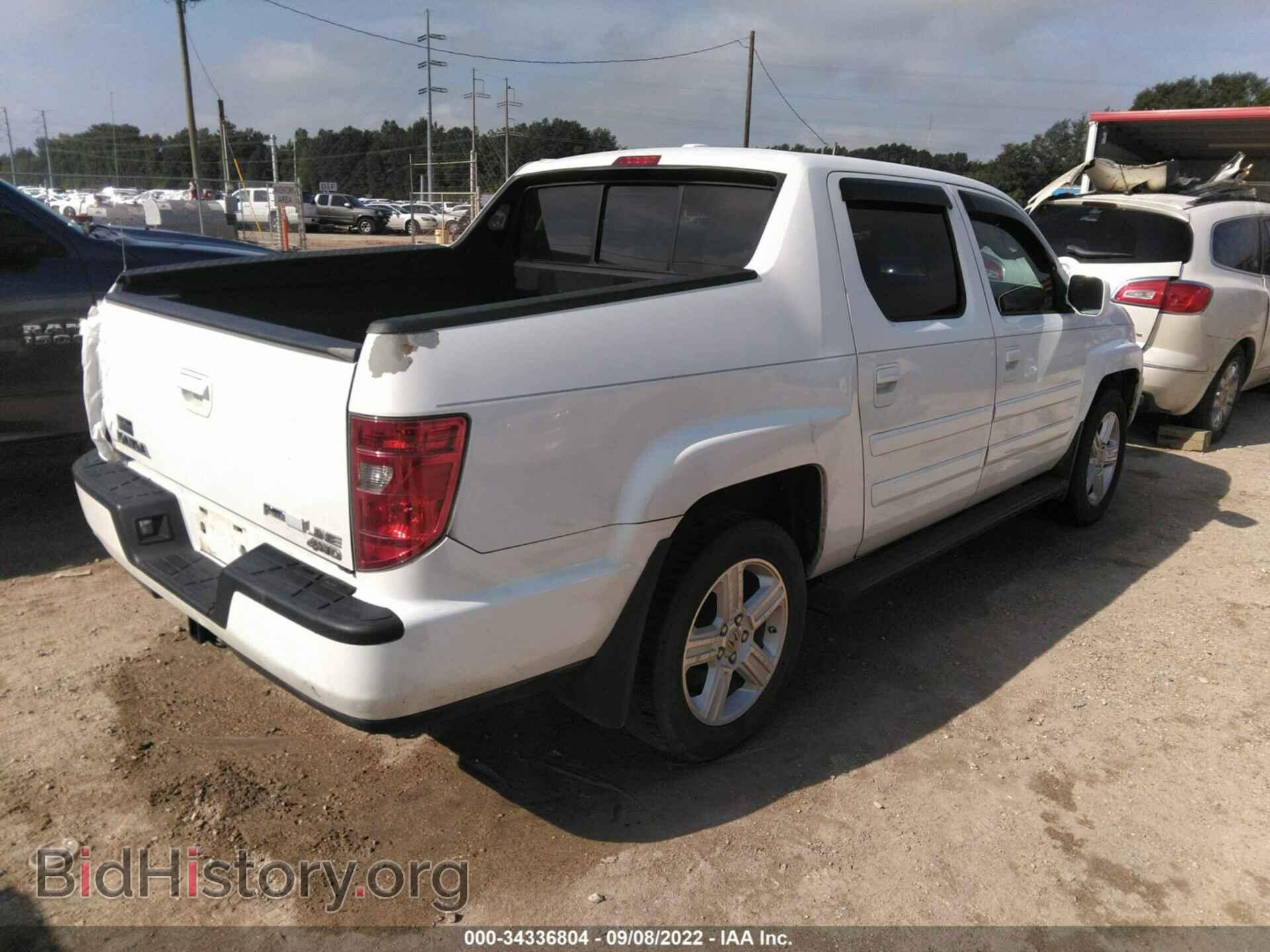 2009 HONDA RIDGELINE - VIN: 5FPYK165X9B109500 - Фото 4