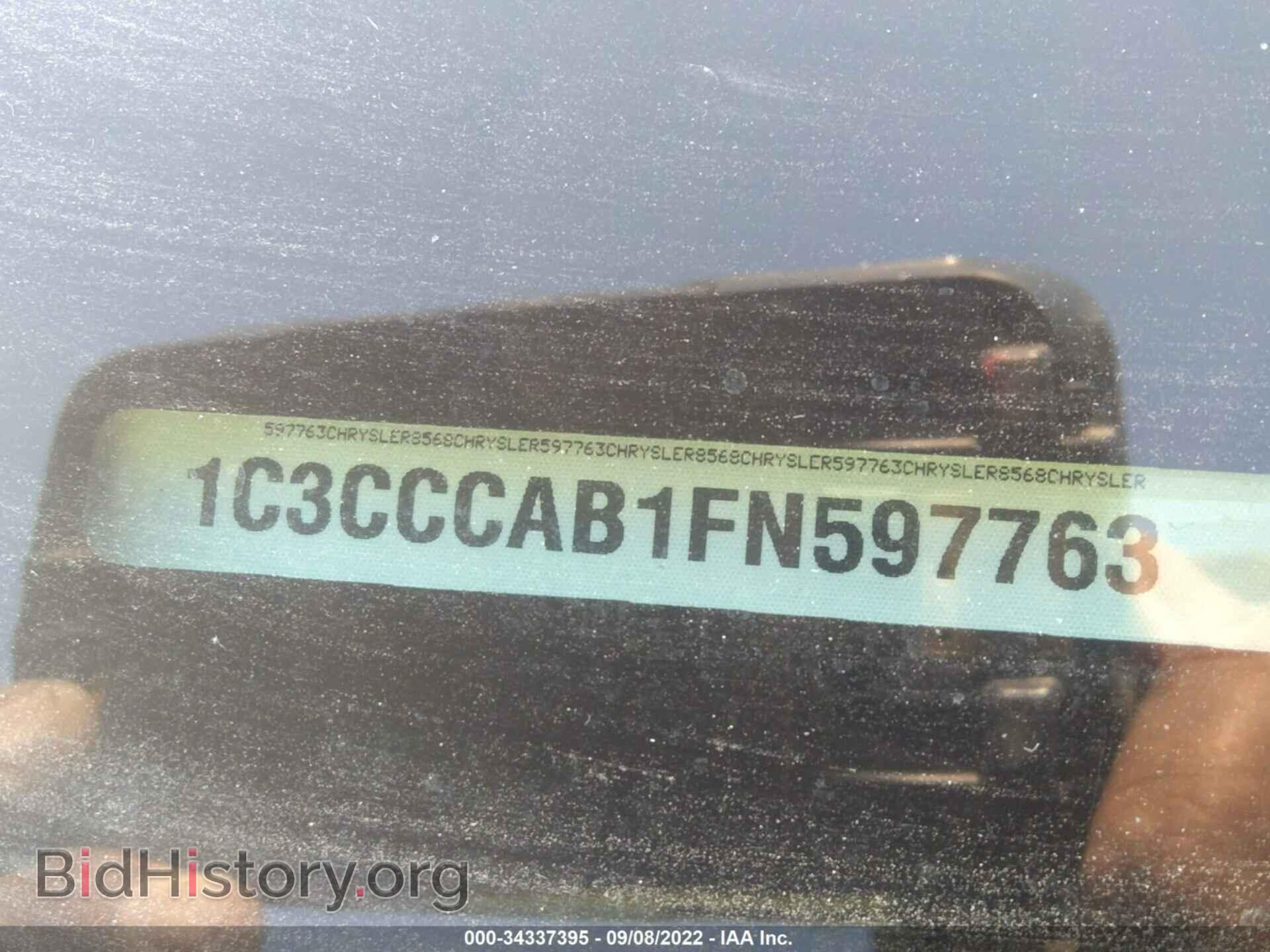 2015 CHRYSLER 200 - VIN: 1C3CCCAB1FN597763 - Фото 9