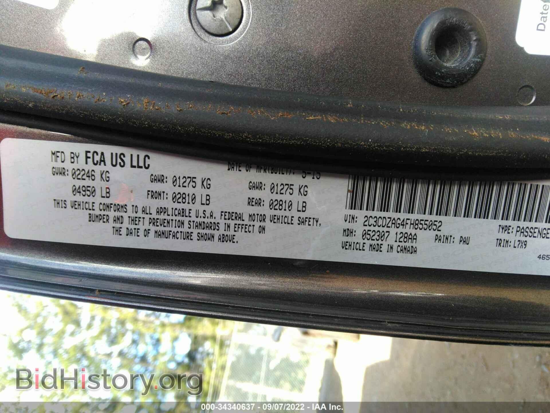 2015 DODGE CHALLENGER - VIN: 2C3CDZAG4FH855052 - Photo 9