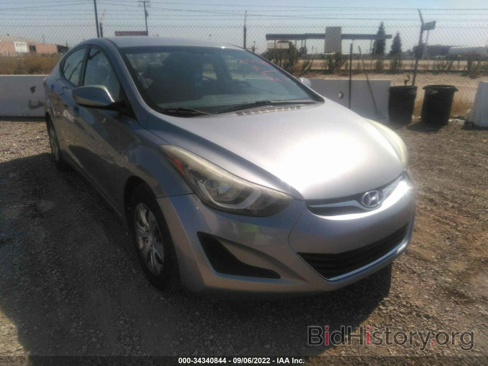 Фотография 5NPDH4AE4GH664164 - HYUNDAI ELANTRA 2016