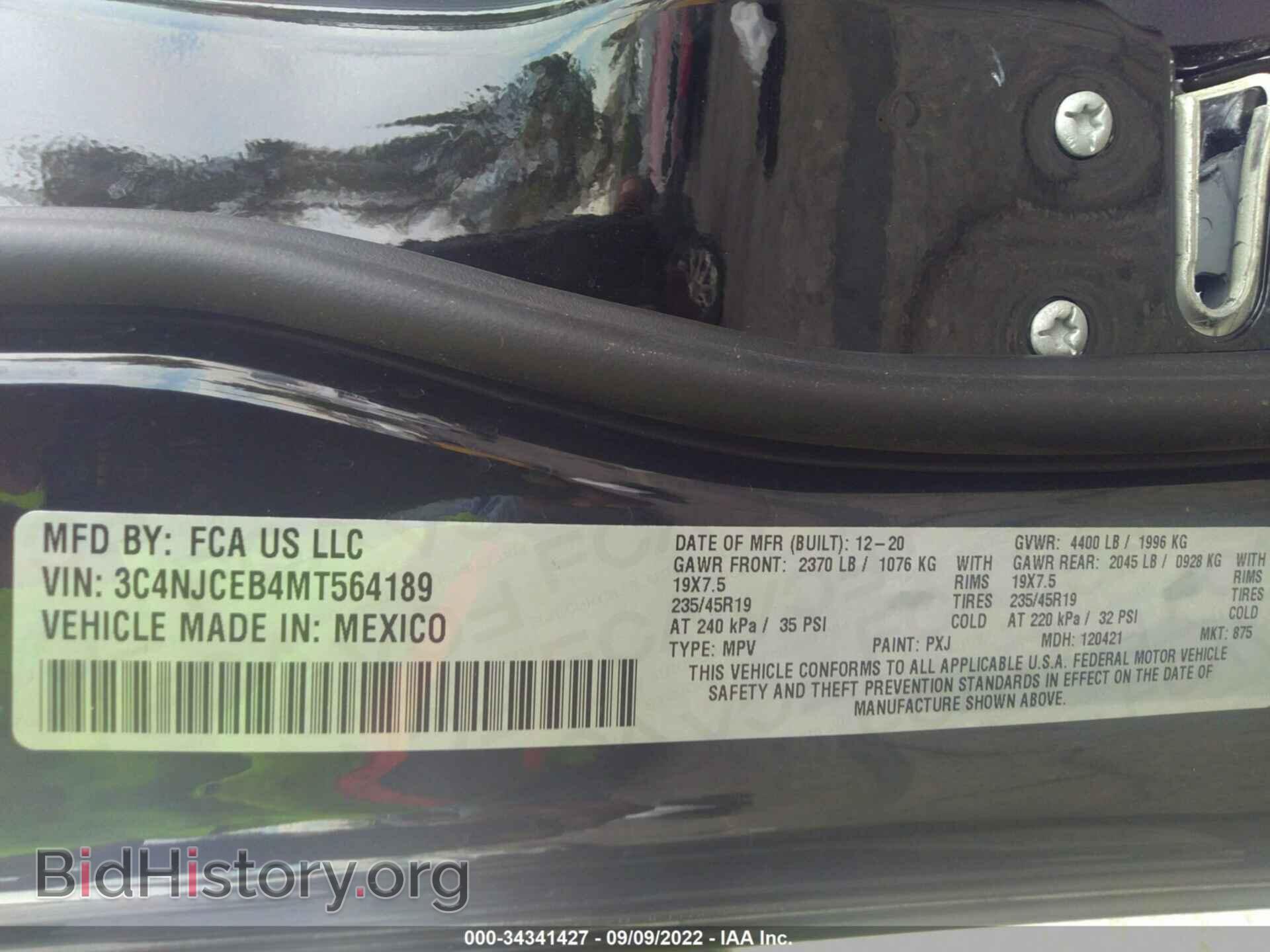 2021 JEEP COMPASS - VIN: 3C4NJCEB4MT564189 - Photo 9