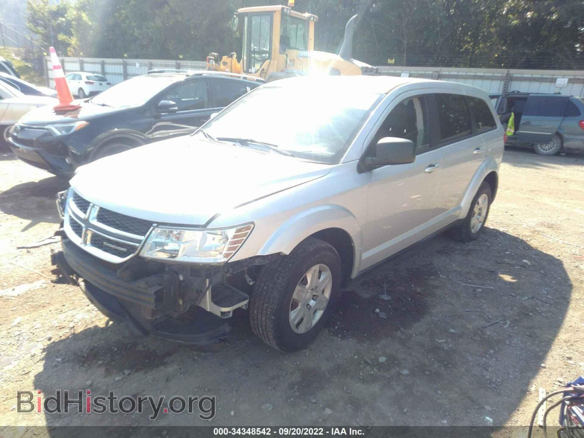 2012 DODGE JOURNEY - VIN: 3C4PDCAB2CT143625 - Фото 2