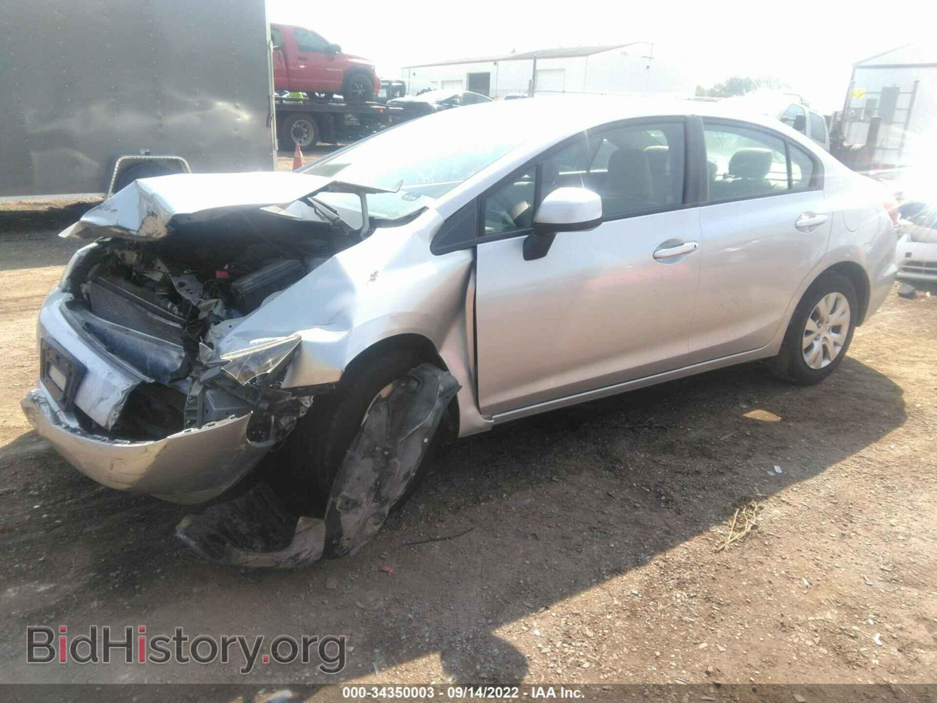2012 HONDA CIVIC SDN - VIN: 2HGFB2F54CH589901 - Фото 2