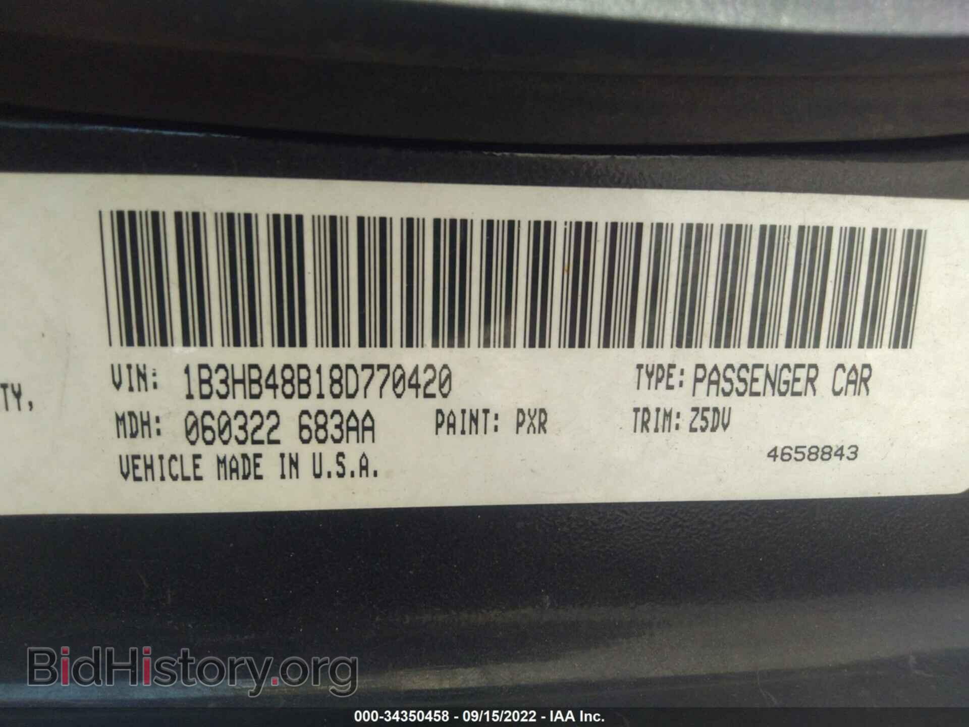 2008 DODGE CALIBER - VIN: 1B3HB48B18D770420 - Photo 9