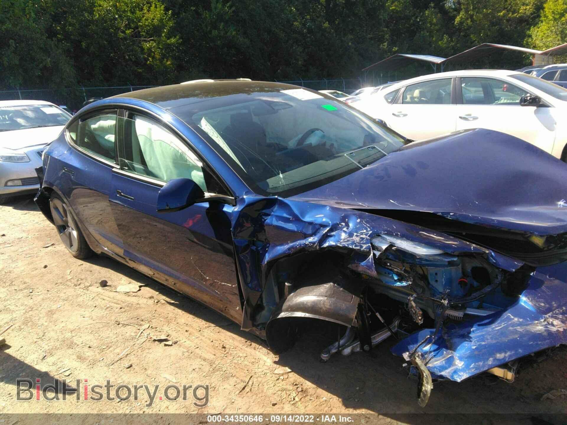 Photo 5YJ3E1EB1NF329068 - TESLA MODEL 3 2022