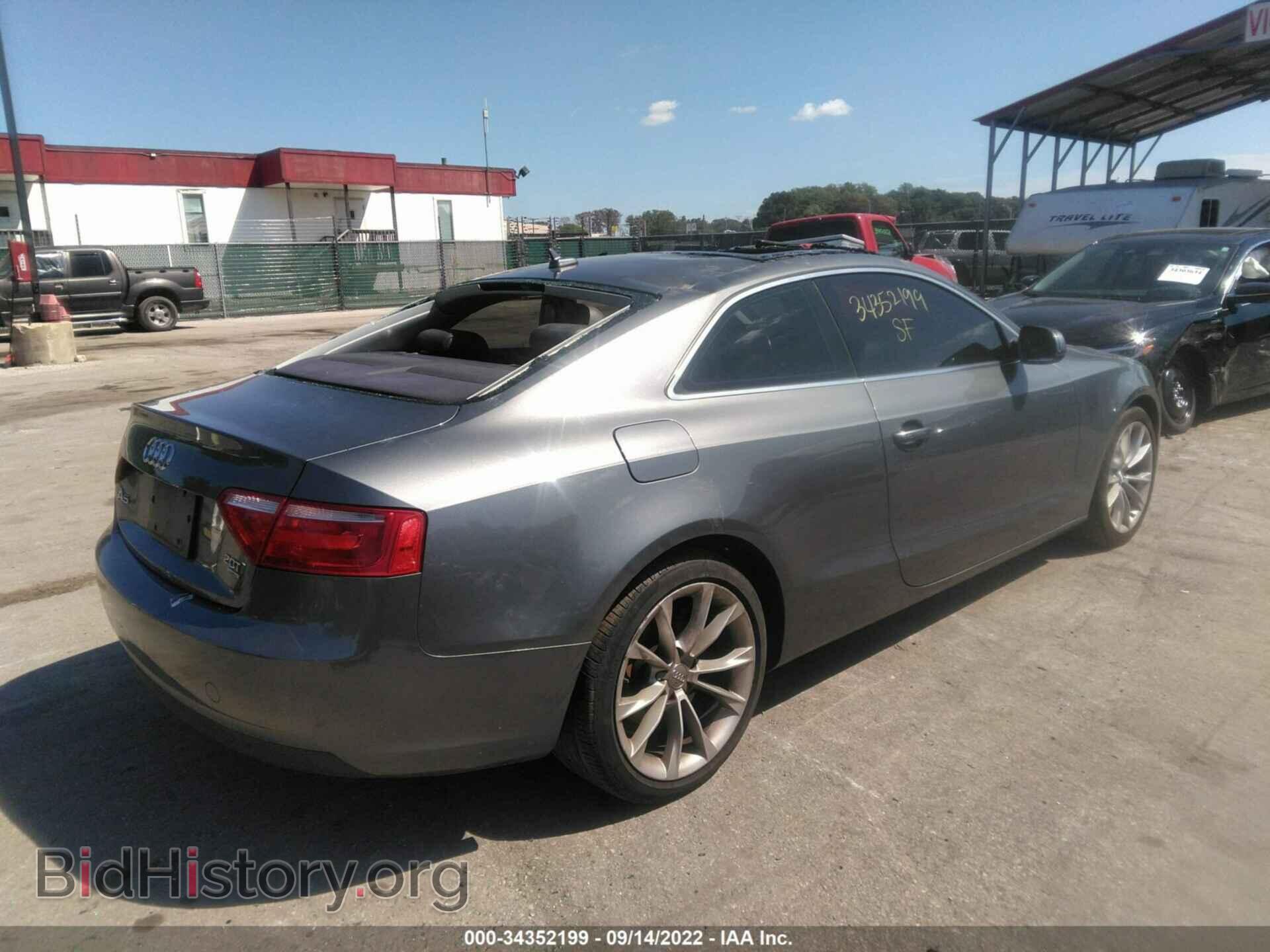 2013 AUDI A5 - VIN: WAUCFAFR4DA035631 - Фото 4