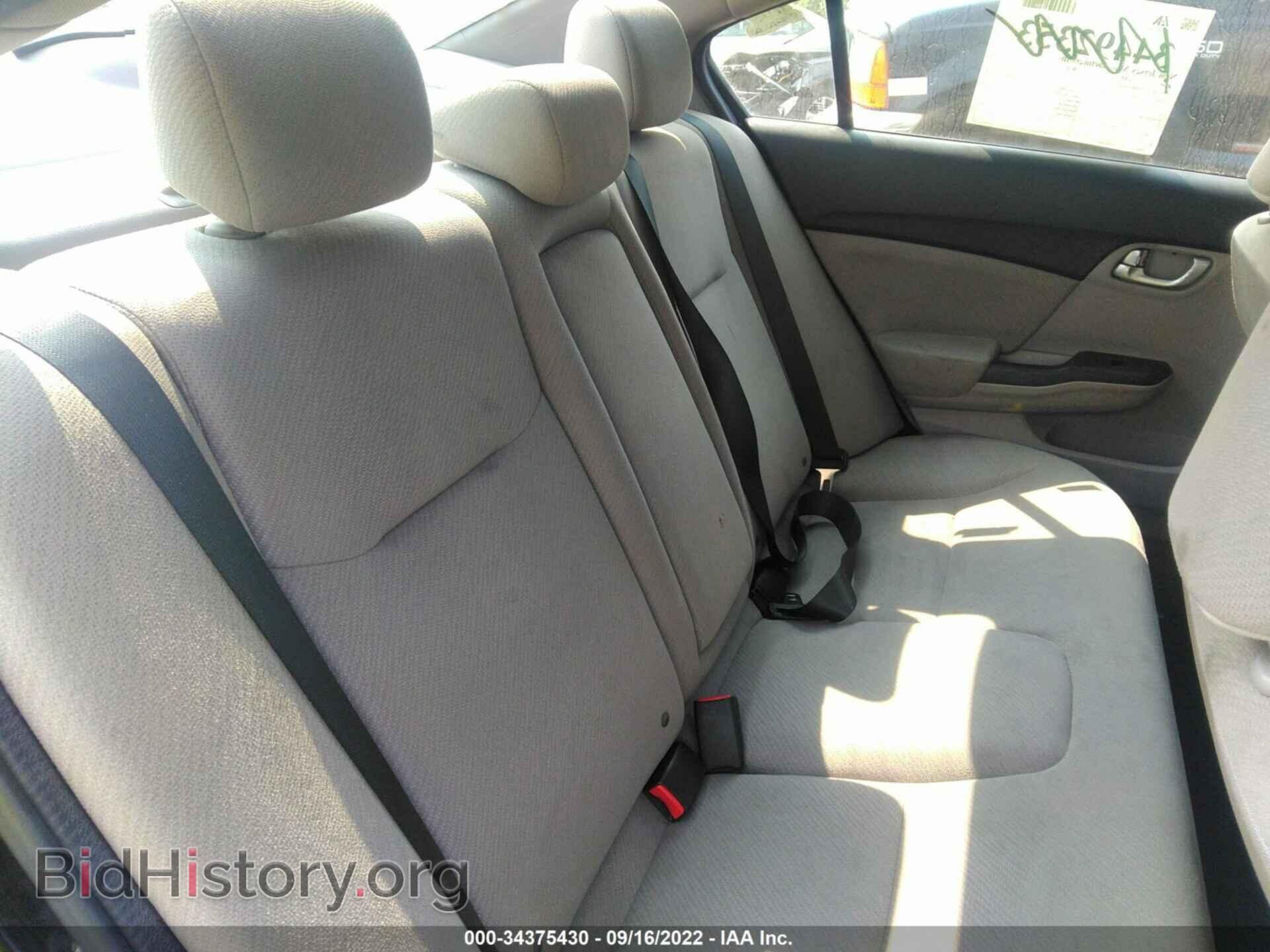 2013 HONDA CIVIC SDN - VIN: 19XFB2F88DE285802 - Фото 8