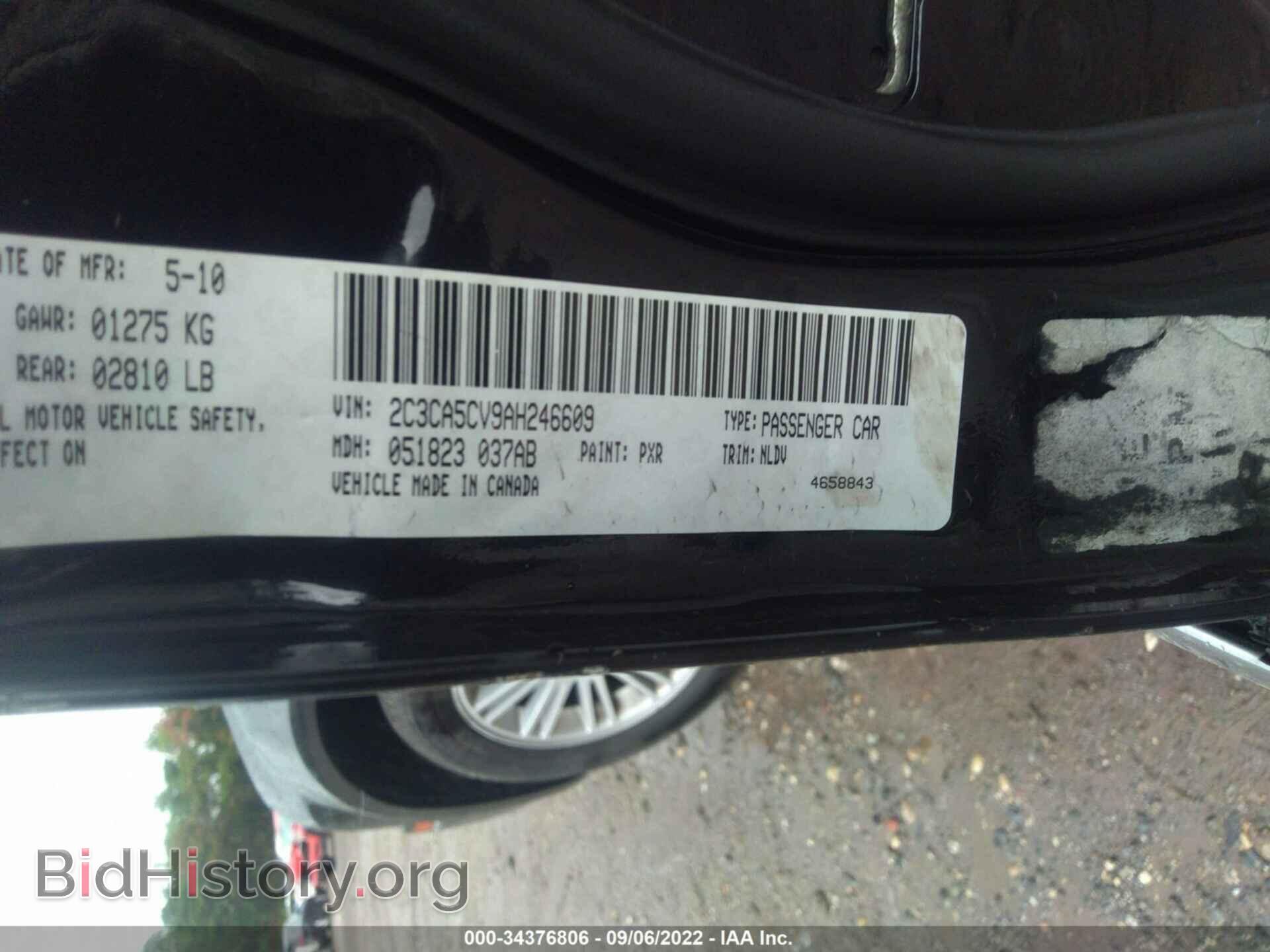 2010 CHRYSLER 300 - VIN: 2C3CA5CV9AH246609 - Фото 9
