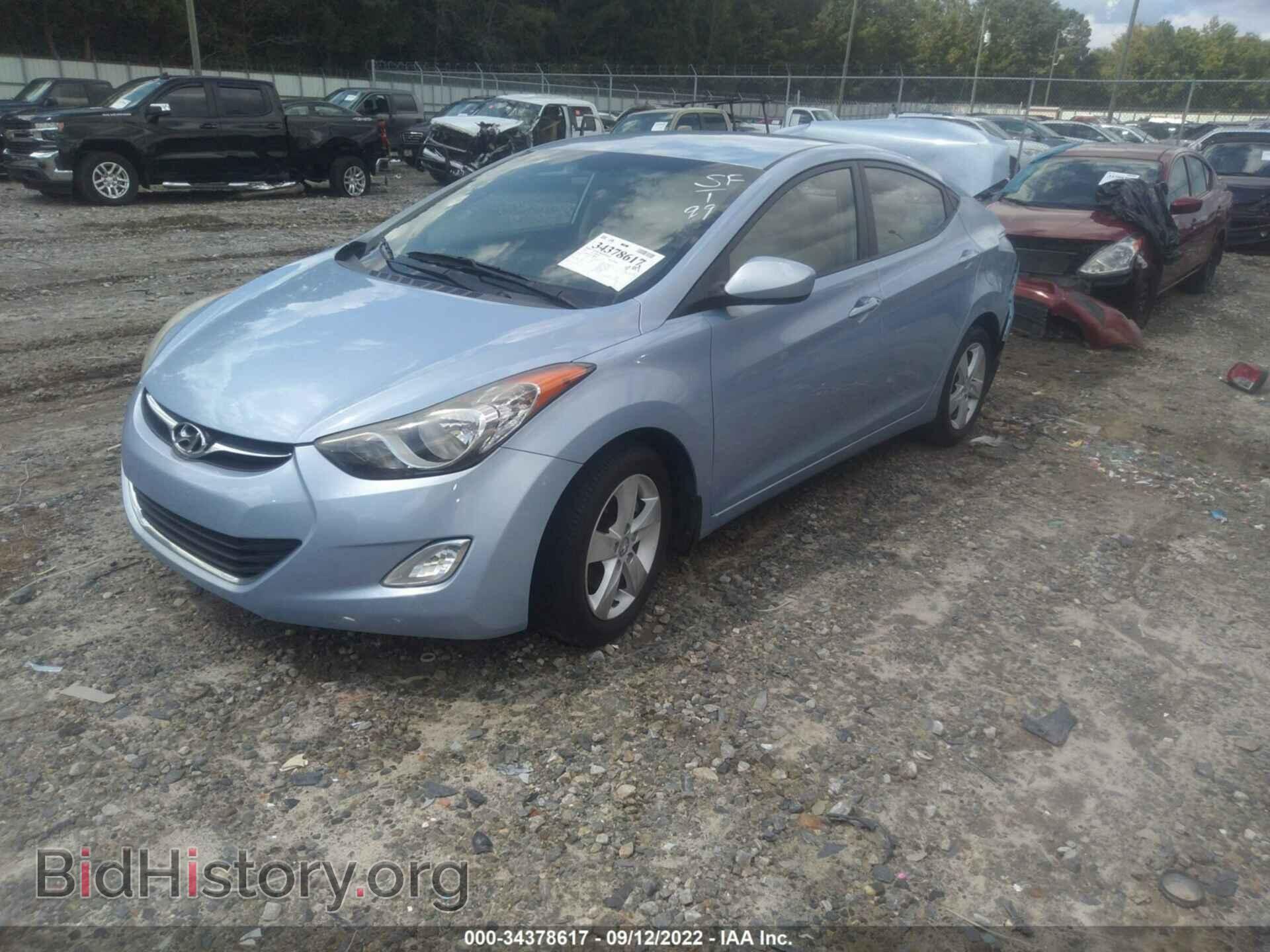2012 HYUNDAI ELANTRA - VIN: KMHDH4AE1CU187432 - Фото 2