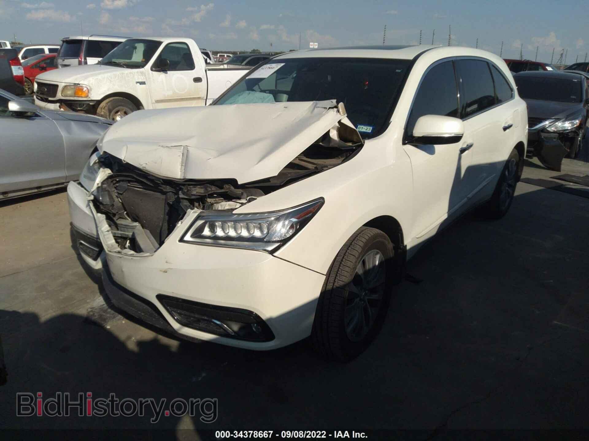2014 ACURA MDX - VIN: 5FRYD4H45EB027367 - Фото 2